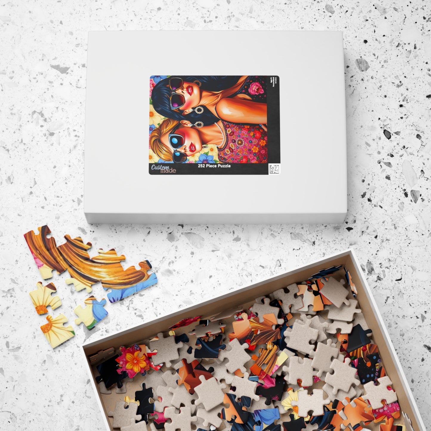 Chic Glamour Puzzle - Pop Art Jigsaw Game, Fashionista Vibes, Home Entertainment, Gift Idea, Family Fun, Brain Teaser, Woman Empowerment Puzzle The Puzzle Chest