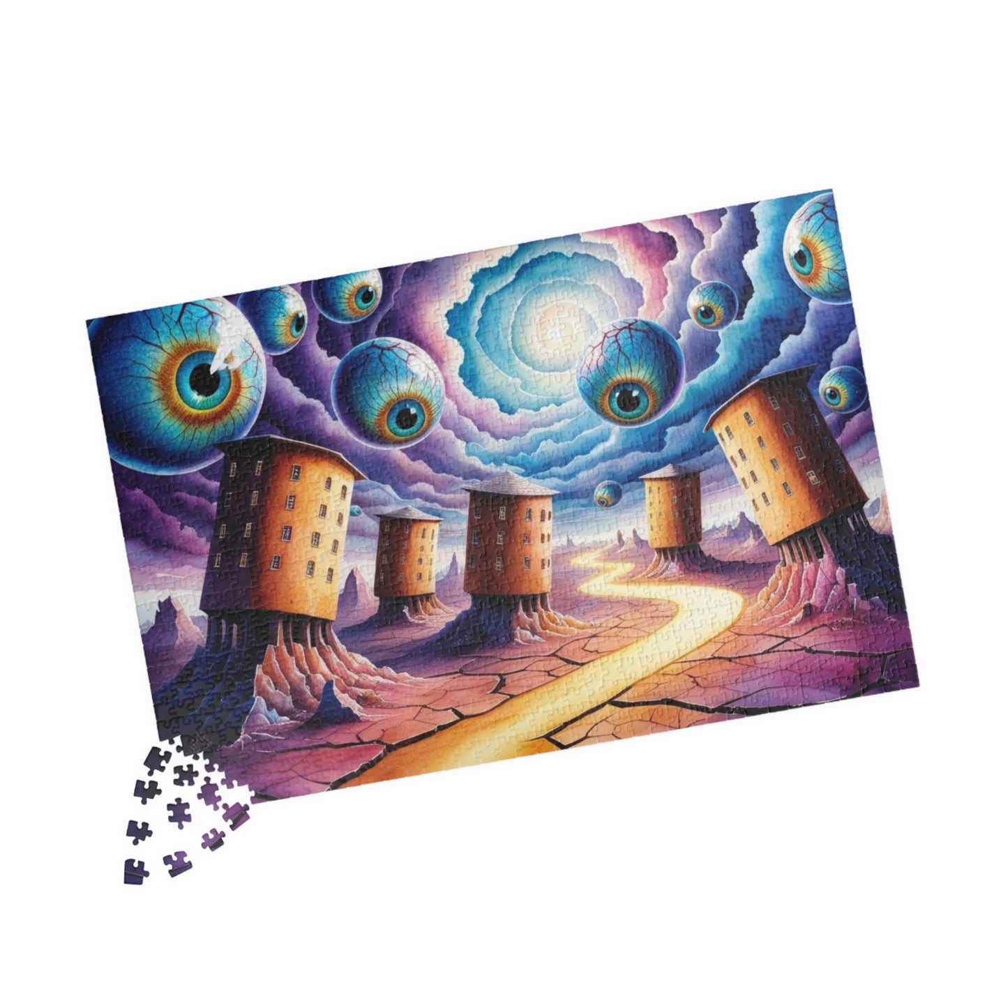 Puzzle, Fantasy Weirdcore Jigsaw for Adults, Surreal Landscape Mind-Bending Game, Interactive Family Activity, Home Entertainment, Hobby Puzzle The Puzzle Chest