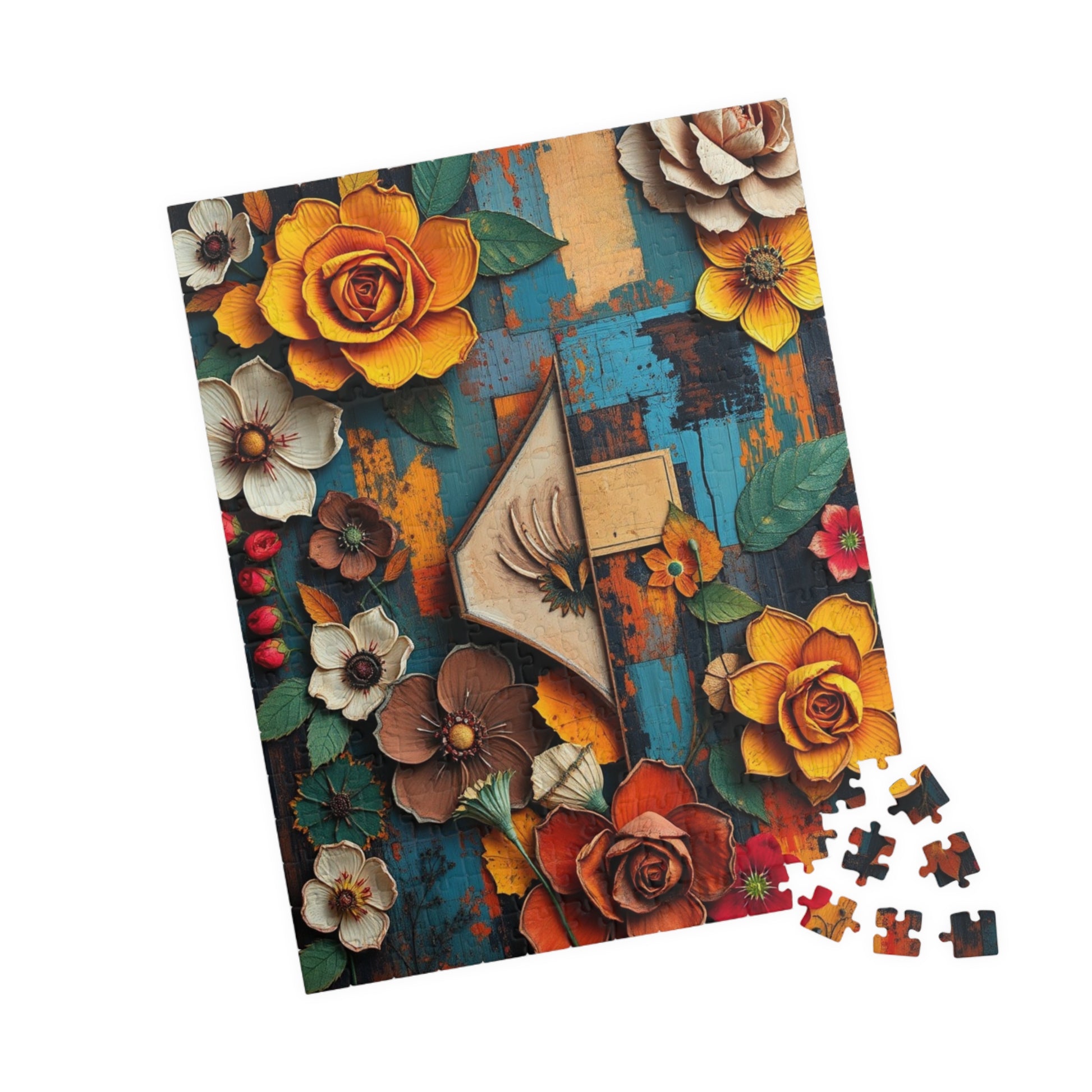 Abstract Floral Retro Jigsaw Puzzle Puzzle The Puzzle Chest