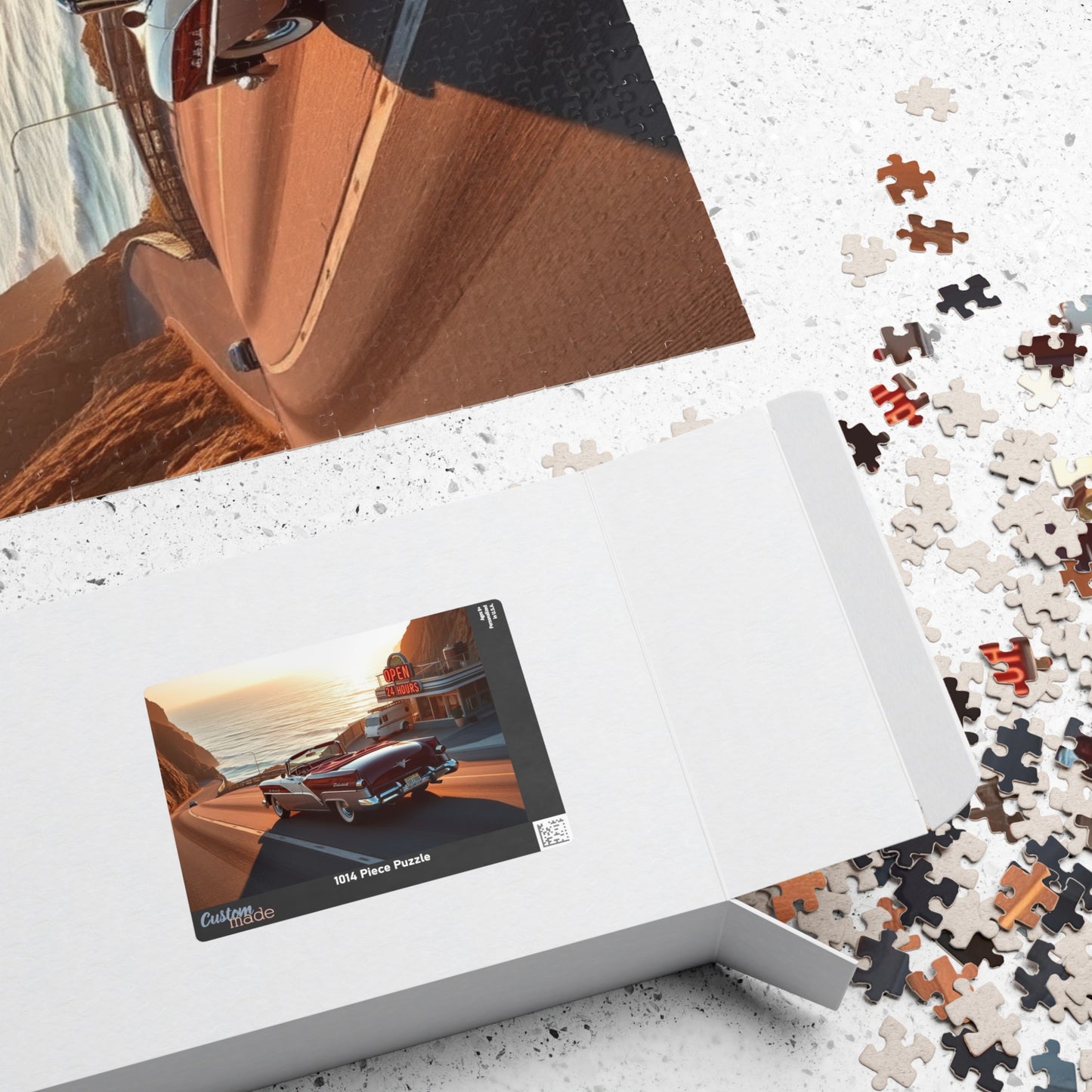 Vintage Car Jigsaw Puzzle - Retro 1954 98 Starfire Convertible Puzzle The Puzzle Chest