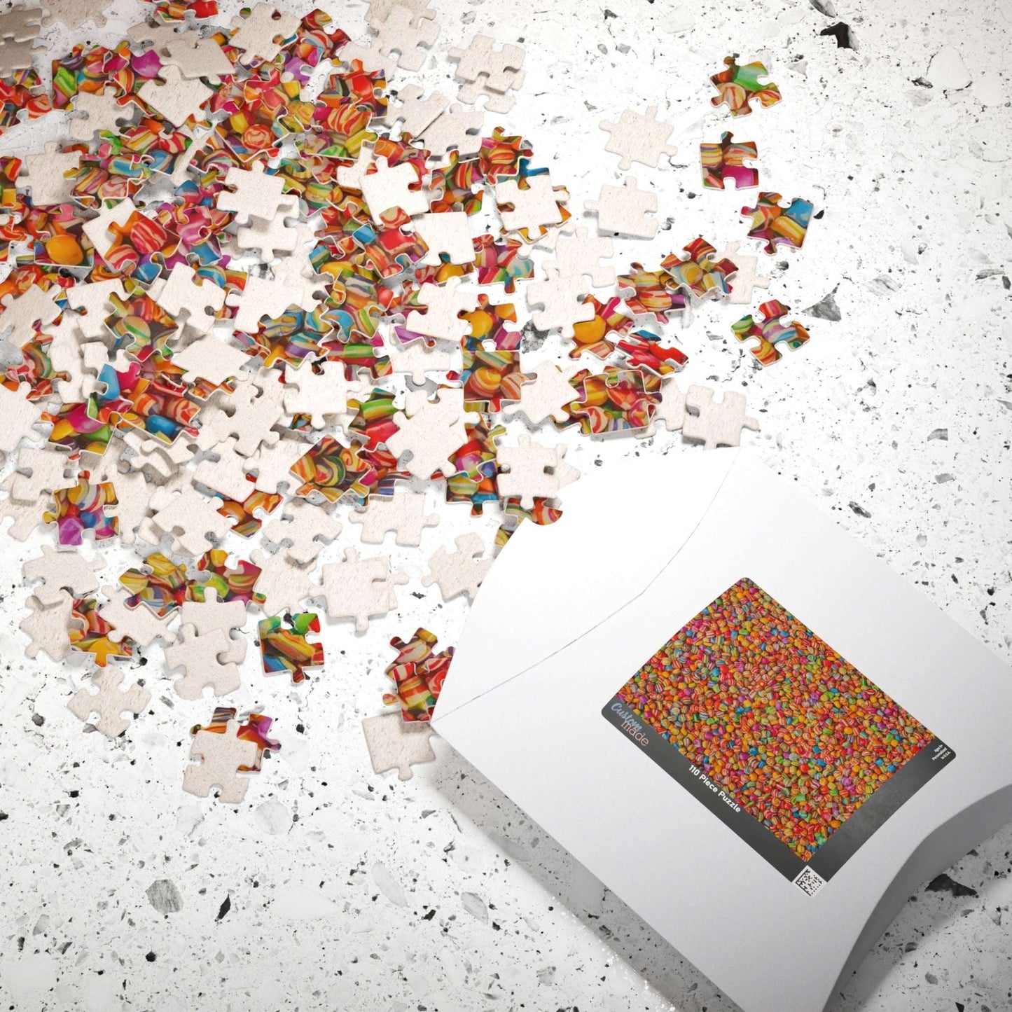 Candy Lovers Collage Jigsaw Puzzle - Bright Overlapping Sweet Treats for a Fun Food Puzzle Puzzle The Puzzle Chest