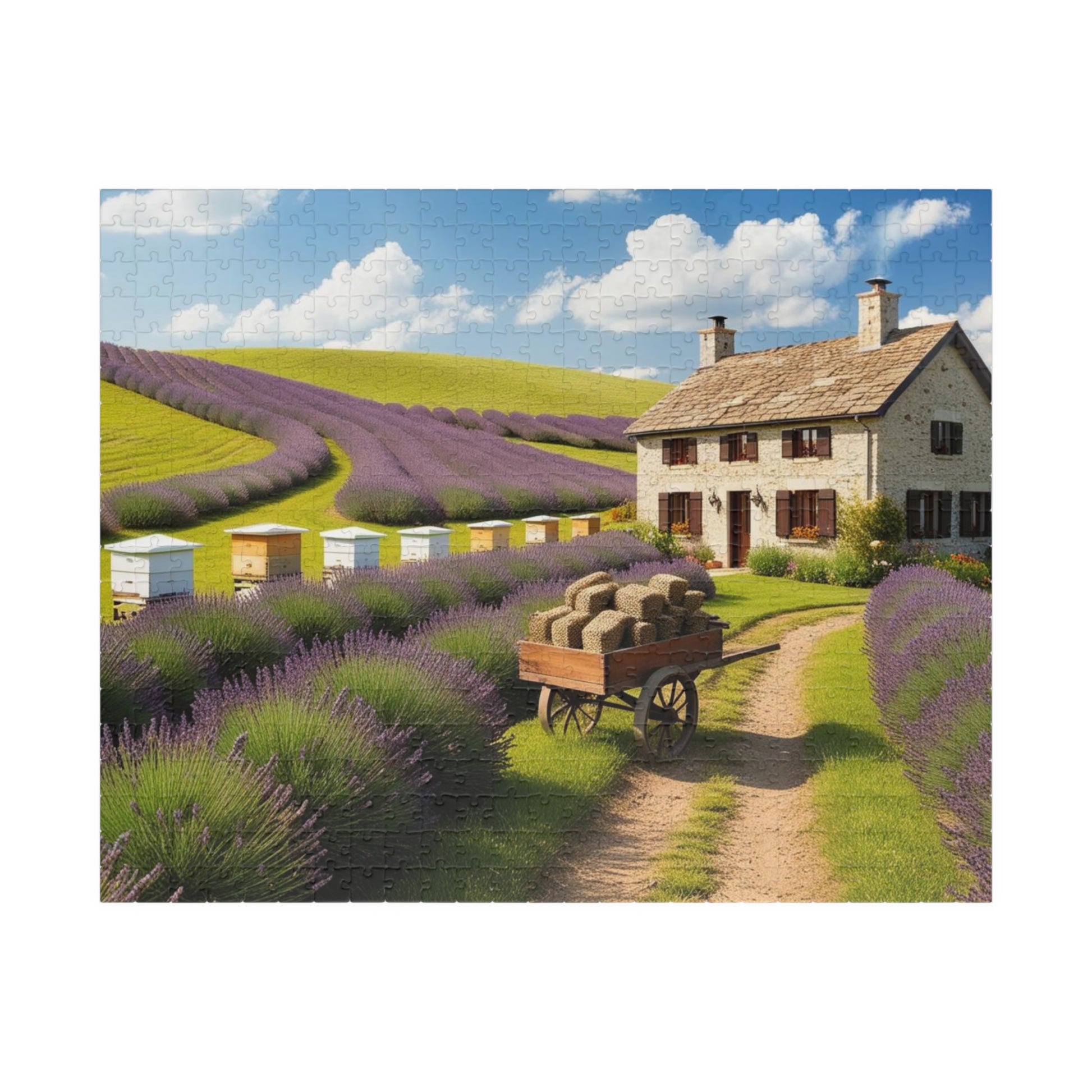 Lavender Farm Landscape Puzzle, Serenity in Each Piece, Perfect for Family Game Night or Solo Fun, Nature Lover Gift, Relaxing Activity 520 pcs (Horizontal) Puzzle The Puzzle Chest