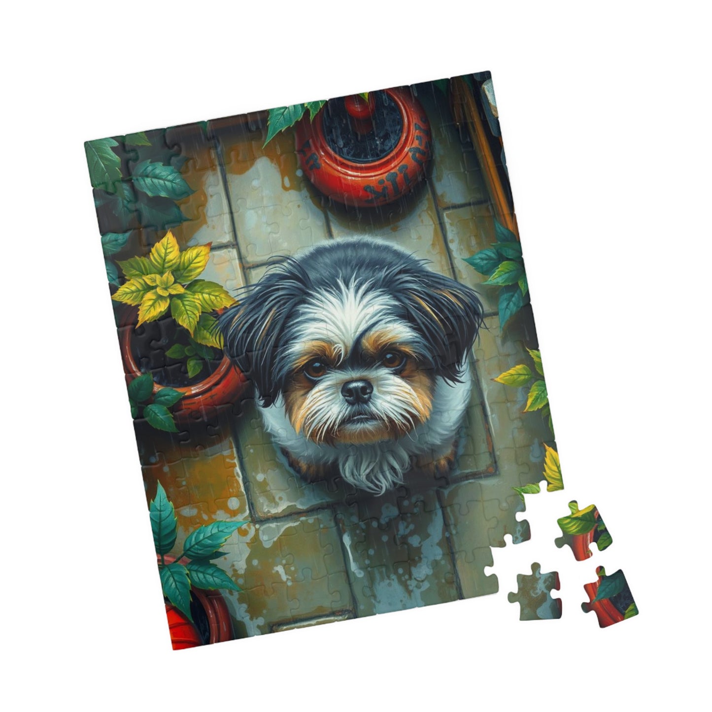 Whimsical Dog Jigsaw Puzzle - Shih Tzu, Gift for Pet Lovers, Family Fun Activity, Home Decor, Rainy Day Playtime, Animal Lovers Collection Puzzle The Puzzle Chest