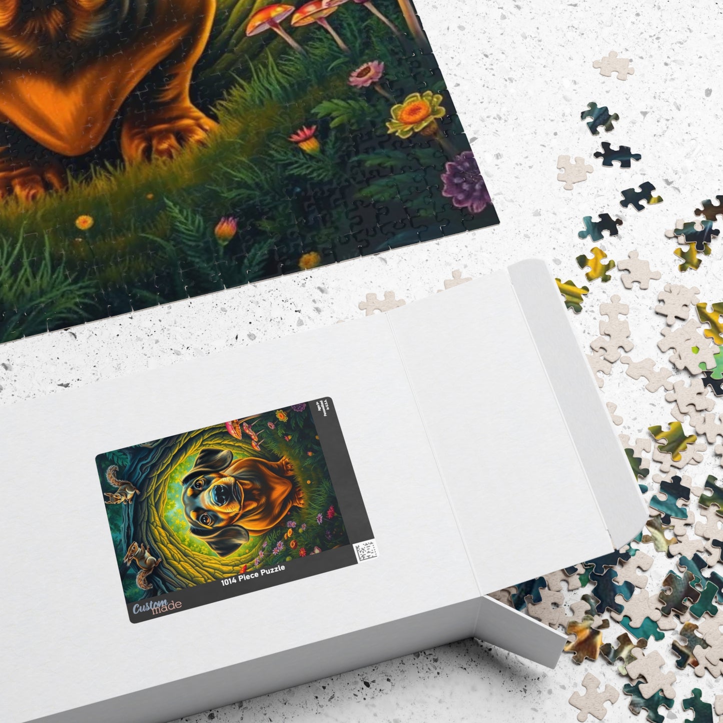 Dachshund Forest Adventure Puzzle, Animal Jigsaw Game for Adults, Dog Lover Gift for Friends, Cozy Night Activity, Mindfulness Family Fun Puzzle The Puzzle Chest