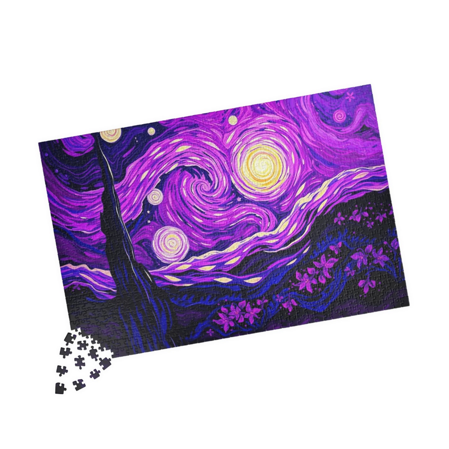 Starry Night Jigsaw Puzzle, Relaxing Art Puzzle for Adults, Home Entertainment Gift for Art Lover Family Game Nights Puzzle The Puzzle Chest