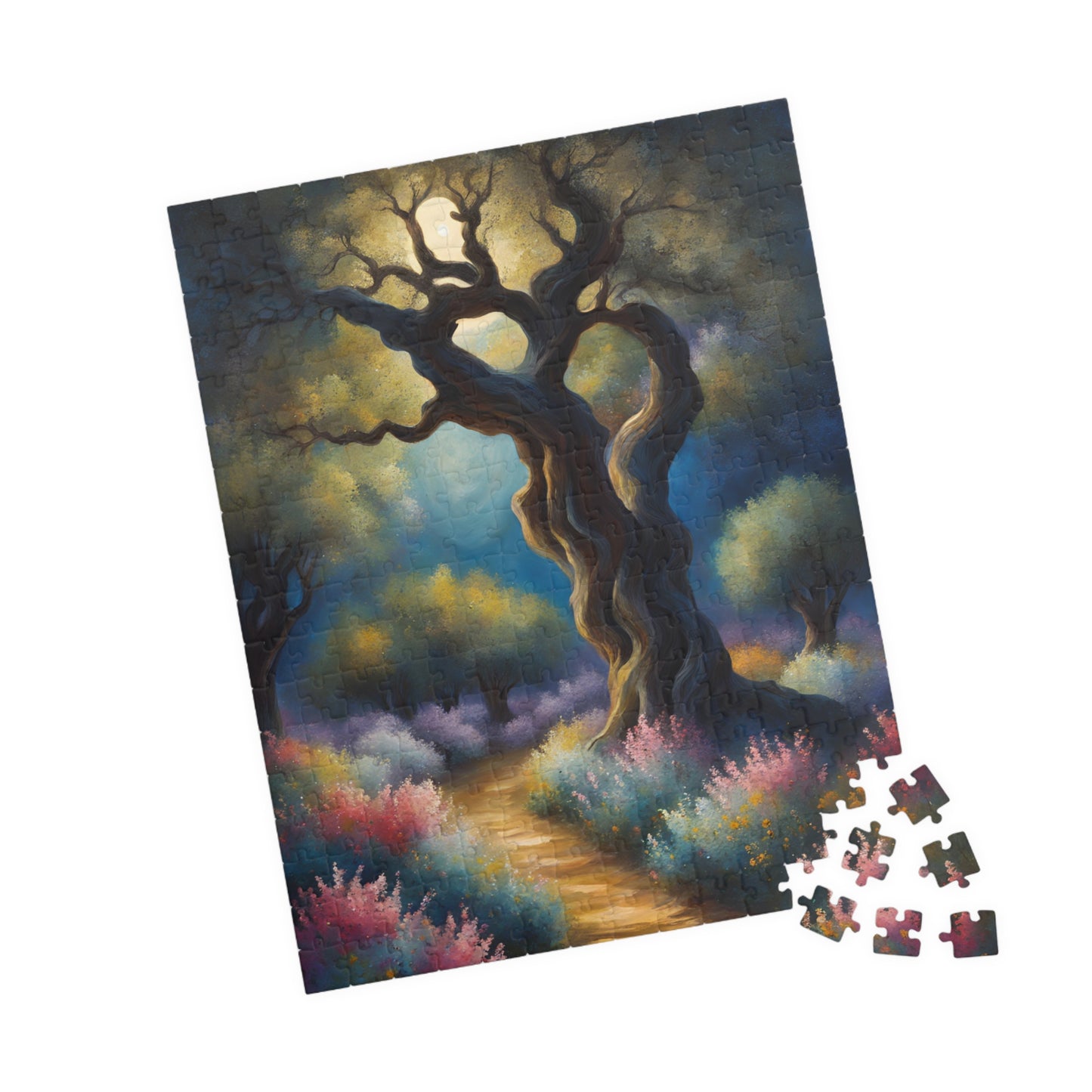 Garden of Gethsemane Olive Trees Jigsaw Puzzle, Religious Theme Faith-Based Tabletop Game, Meditation Activity, Stress Relief, Unique Gift Puzzle The Puzzle Chest