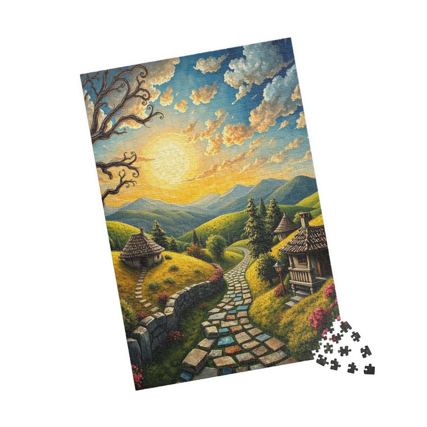 Scenic Mosaic Landscape Puzzle, 110-1014 Piece Jigsaw, Game Night Fun, Collectible Art, Family Activity Solo Fun, Gift for Puzzle Lovers Puzzle The Puzzle Chest