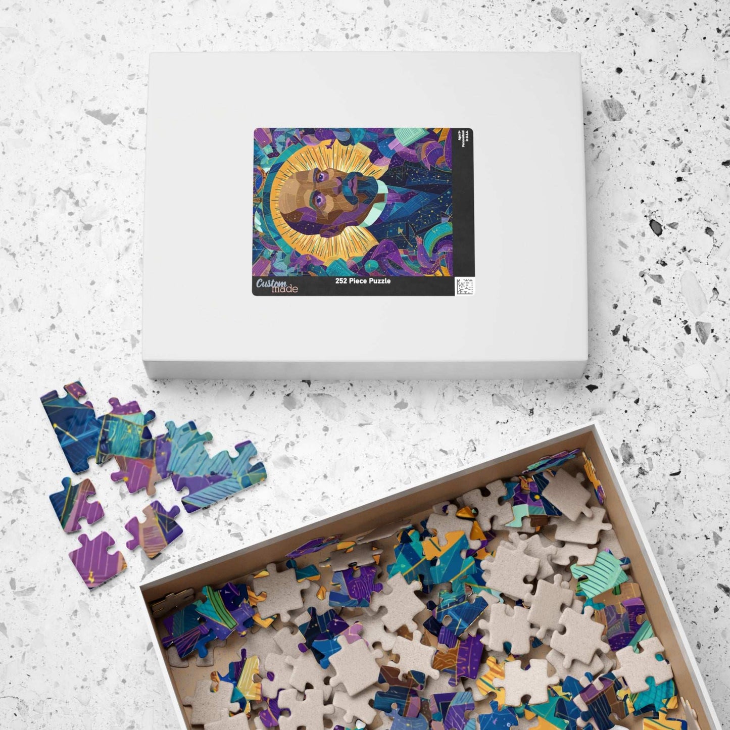 African American Scholar Jigsaw Puzzle - W E B Du Bois Portrait, Black History Month Gift, Afrocentric Educational Game Puzzle The Puzzle Chest