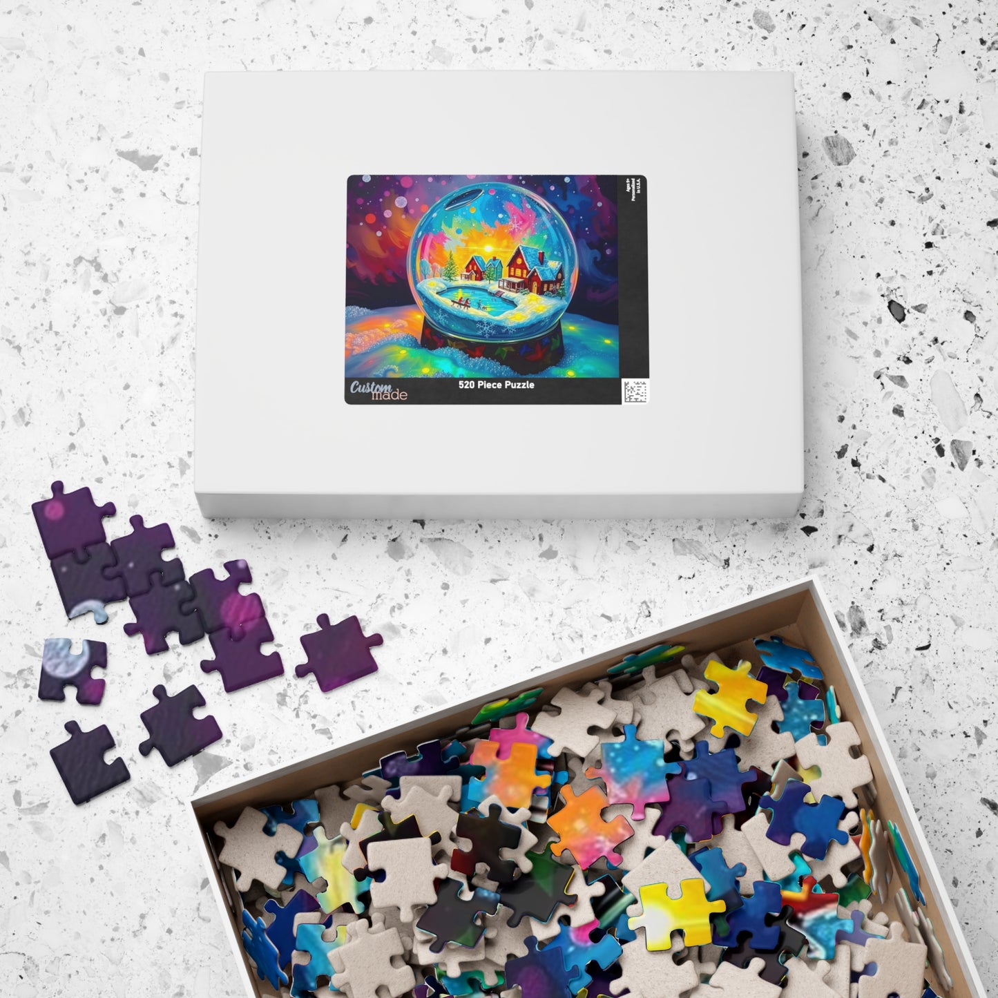 Snow Globe World Jigsaw Puzzle, Winter Gift for Family Game Night, Holiday Fun, or Cozy Nights In, Seasonal Brain Teaser 110-1014 Pieces