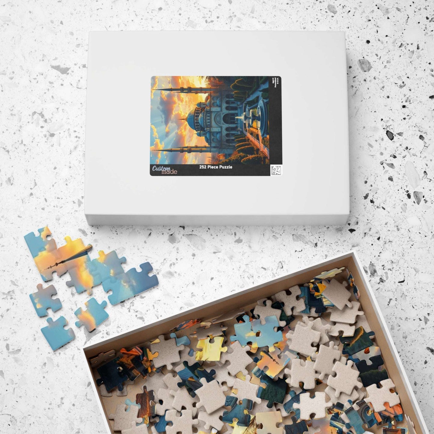 Blue Mosque Puzzle – Jigsaw of Istanbul Landmark, Islamic Architecture and Minarets Puzzle The Puzzle Chest