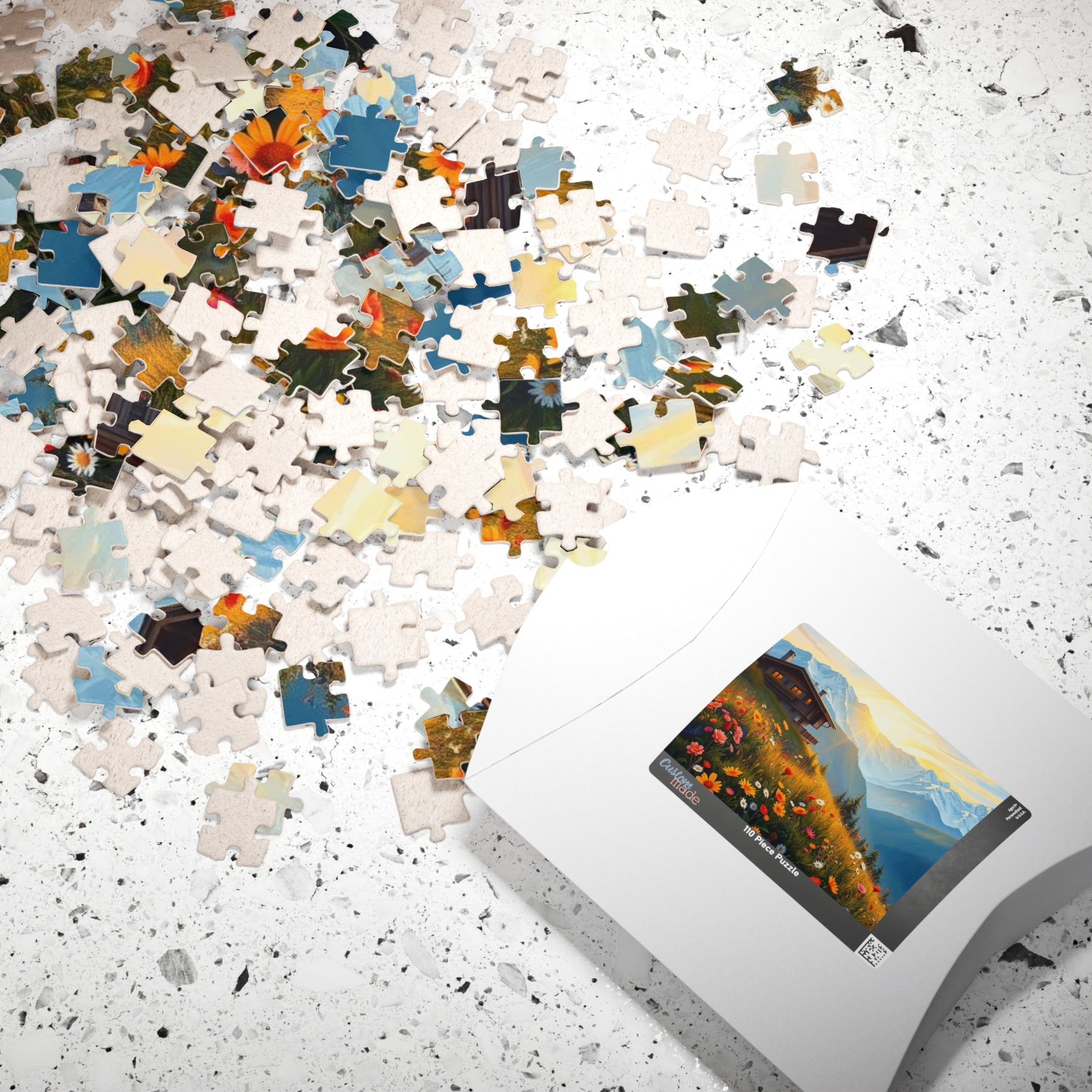 Scenic Mountain Jigsaw Puzzle - 110, 252, 520, 1014-piece, Nature Decor, Gift for Nature Lovers, Family Fun, Indoor Activity Puzzle The Puzzle Chest