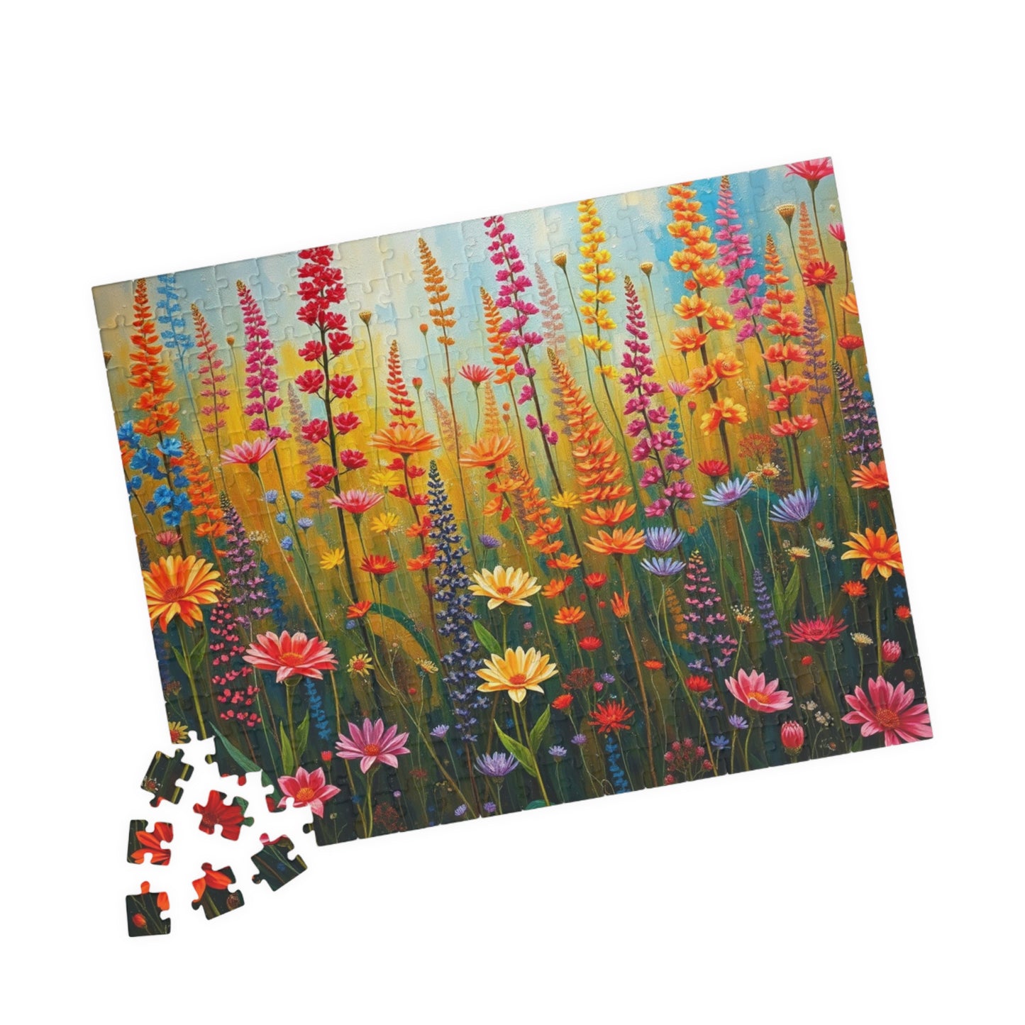 Vibrant Floral Wildflower Jigsaw Puzzle - 110, 252, 520, 1014-piece, Fun for Family Game Night, Gift for Nature Lovers Puzzle The Puzzle Chest