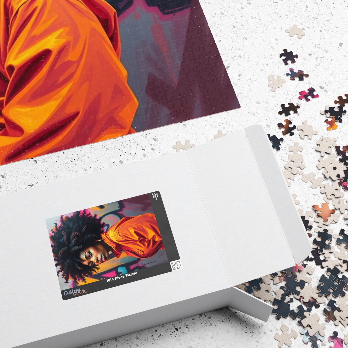 Colorful Afro Woman Puzzle Jigsaw Game - 110, 252, 520, 1014-piece | Perfect For Family Fun, Unique Gifts, Art Lovers, Puzzle Enthusiasts Puzzle The Puzzle Chest