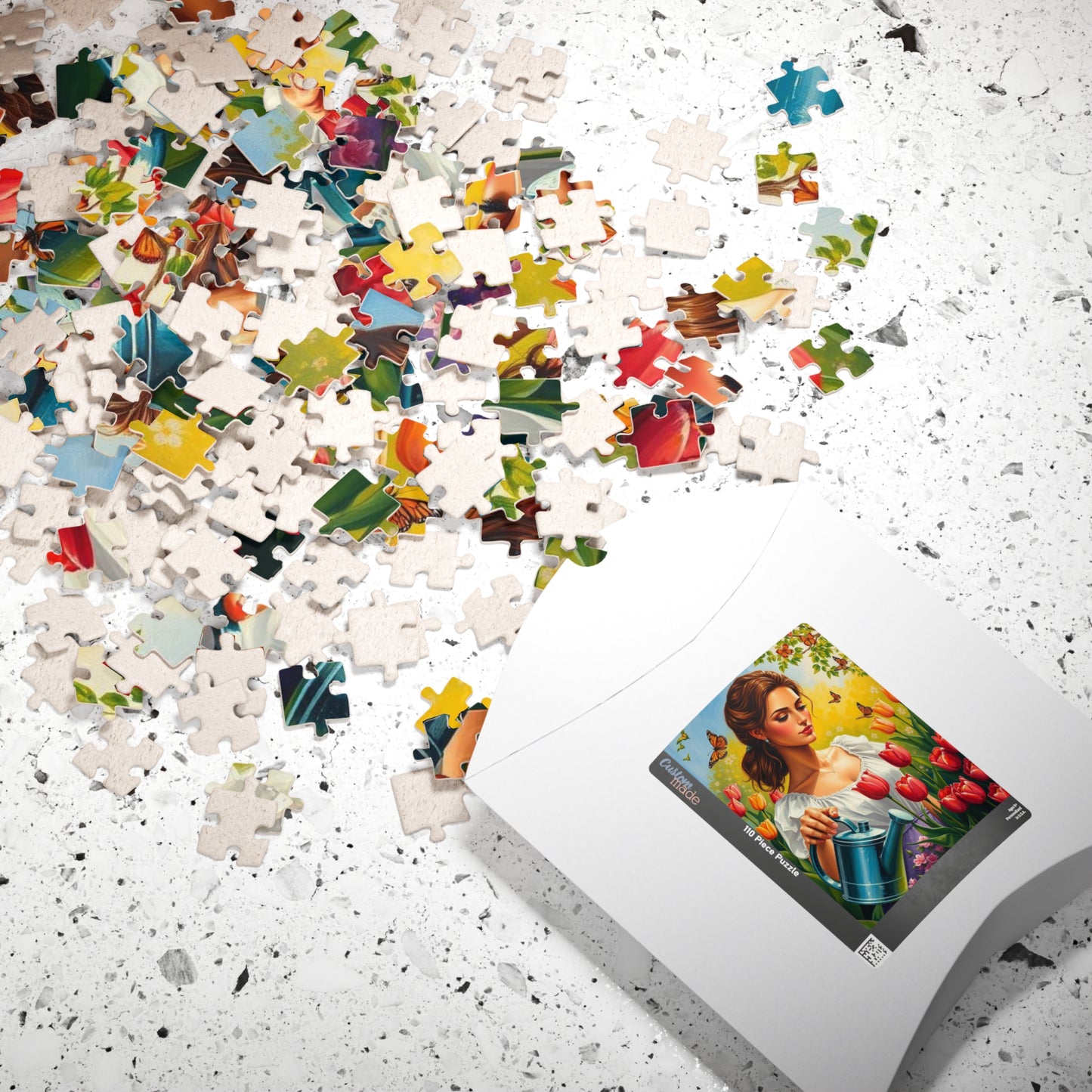 Spring Garden Puzzle - Beautiful Floral Jigsaw Puzzle for Adults, Perfect Gift for Nature Lovers, Family Fun Game Night, Relaxation Activity Puzzle The Puzzle Chest