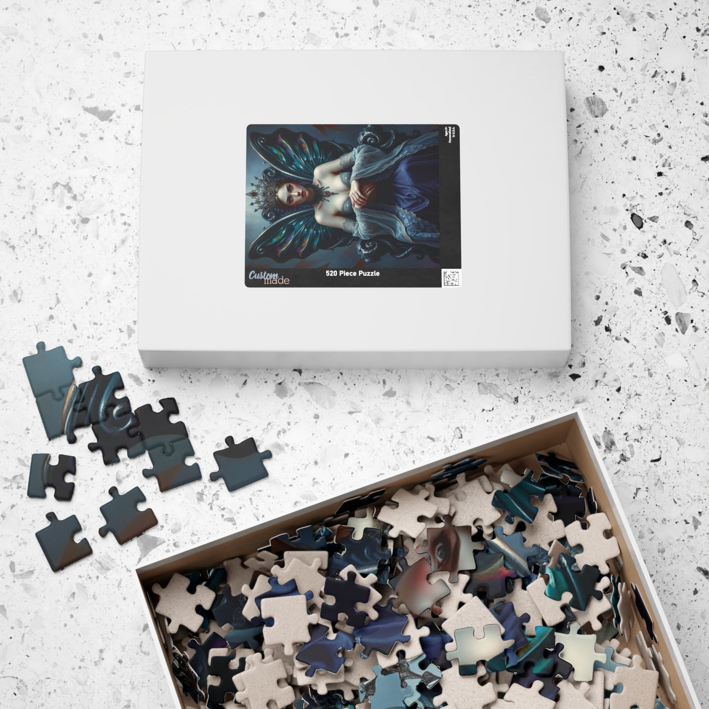 Gothic Fairy Queen Jigsaw Puzzle, Mystical Dark Fantasy Tabletop Game 110-1014 Pieces for Adult Puzzle Lovers, Halloween Holiday Gift Idea Puzzle The Puzzle Chest