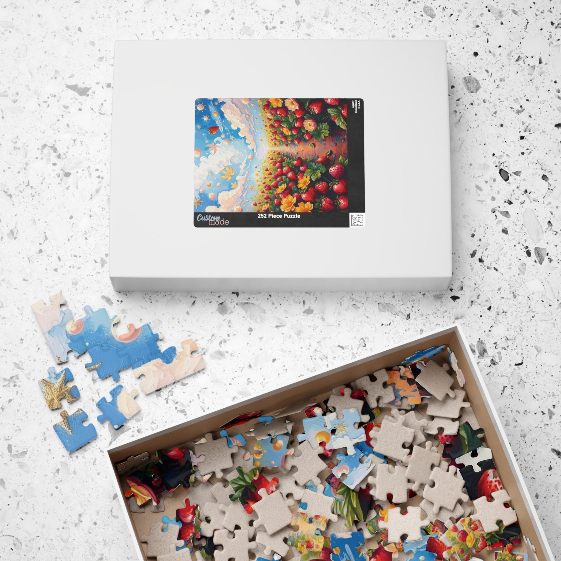 Strawberry Patch Jigsaw Puzzle, Magical Fruit Garden, Fun Family Activity, Relaxing Pastime, Best Gift for Puzzle Enthusiasts, Mindfulness Puzzle The Puzzle Chest