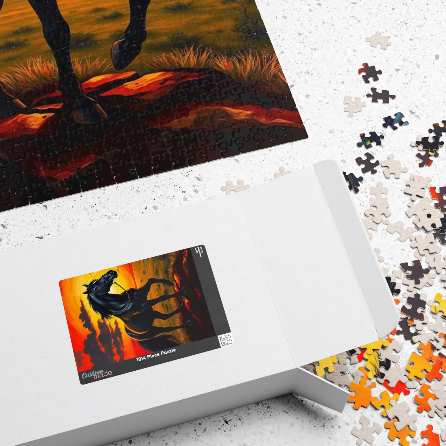 Majestic Horse Jigsaw Puzzle Game for Adults, Horse Lover Gift for Friend Animal Enthusiast, Equestrian Art, Family Bonding, Mental Exercise Puzzle The Puzzle Chest
