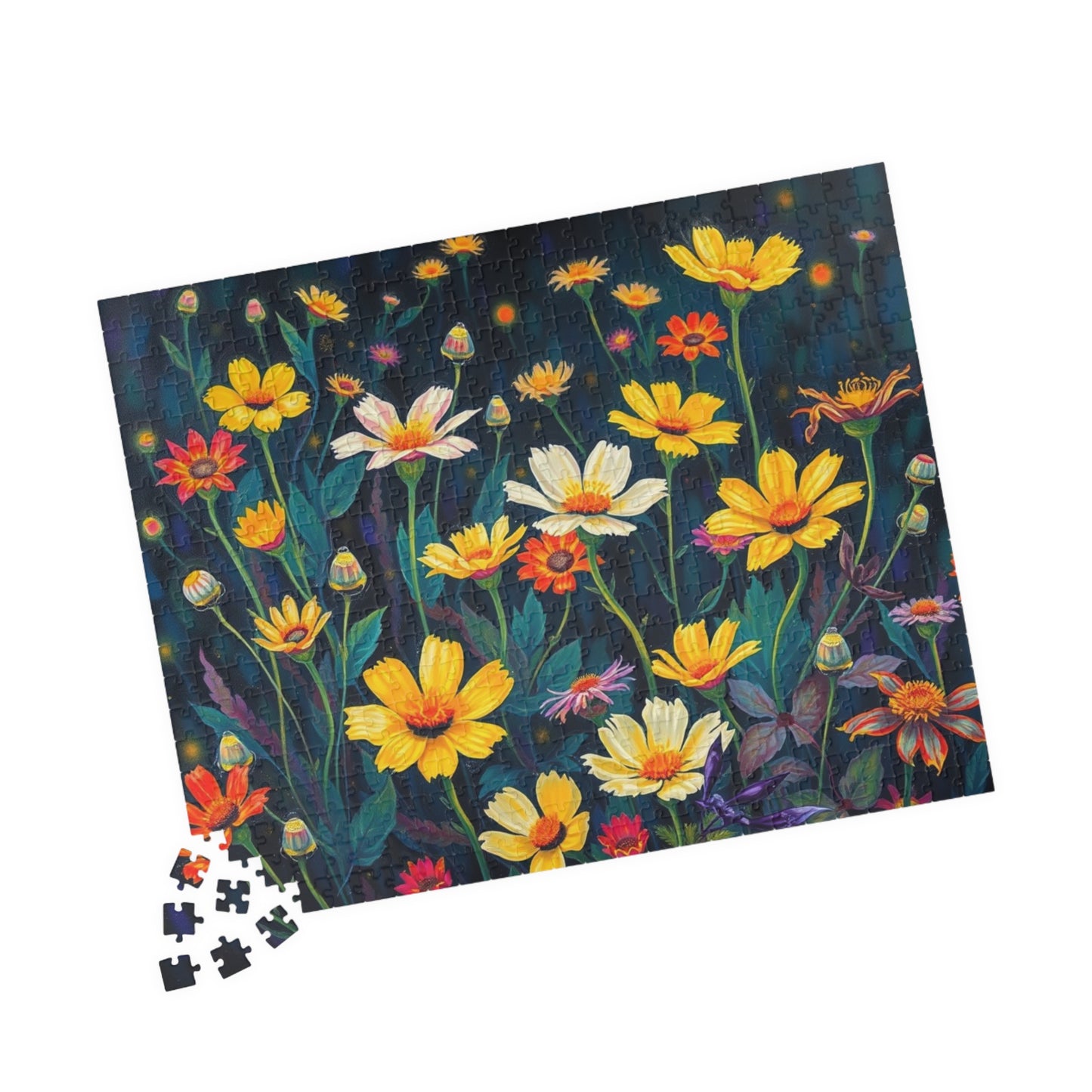 Floral Vibrance Puzzle, Flower Jigsaw Puzzle for Adults, Mindfulness Puzzle Game, Family Fun or Solo Activity, Unique Holiday Birthday Gift Puzzle The Puzzle Chest