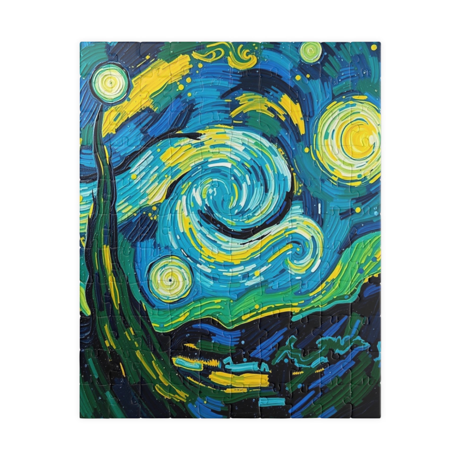 Starry Night Abstract Art Jigsaw Puzzle 110 pcs (Vertical) Puzzle The Puzzle Chest