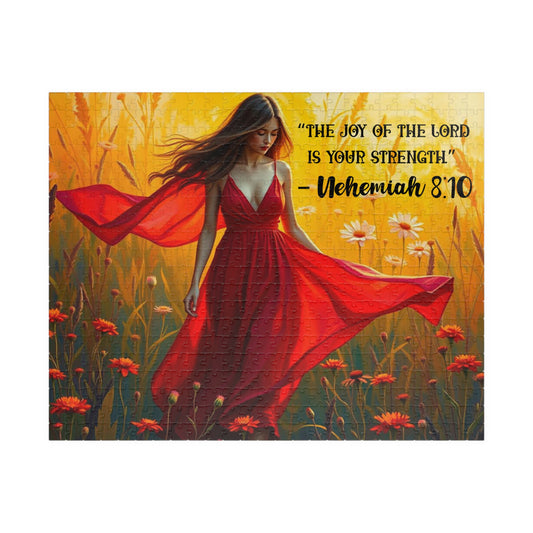 Inspirational Puzzle featuring 'The Joy of the Lord is Your Strength' - Faith Based Christian Brain Teasing Gift Puzzle The Puzzle Chest