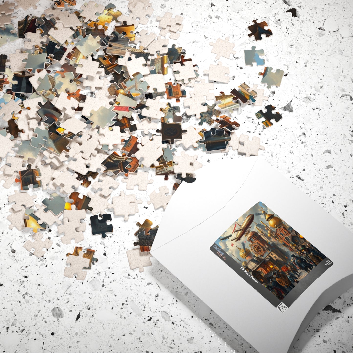 Steampunk Cityscape Puzzle, Unique Jigsaw Game for Adults, 110/252/520/1014-piece, Perfect Gift for Puzzle Lovers, Family or Solo Fun, Hobby Puzzle The Puzzle Chest