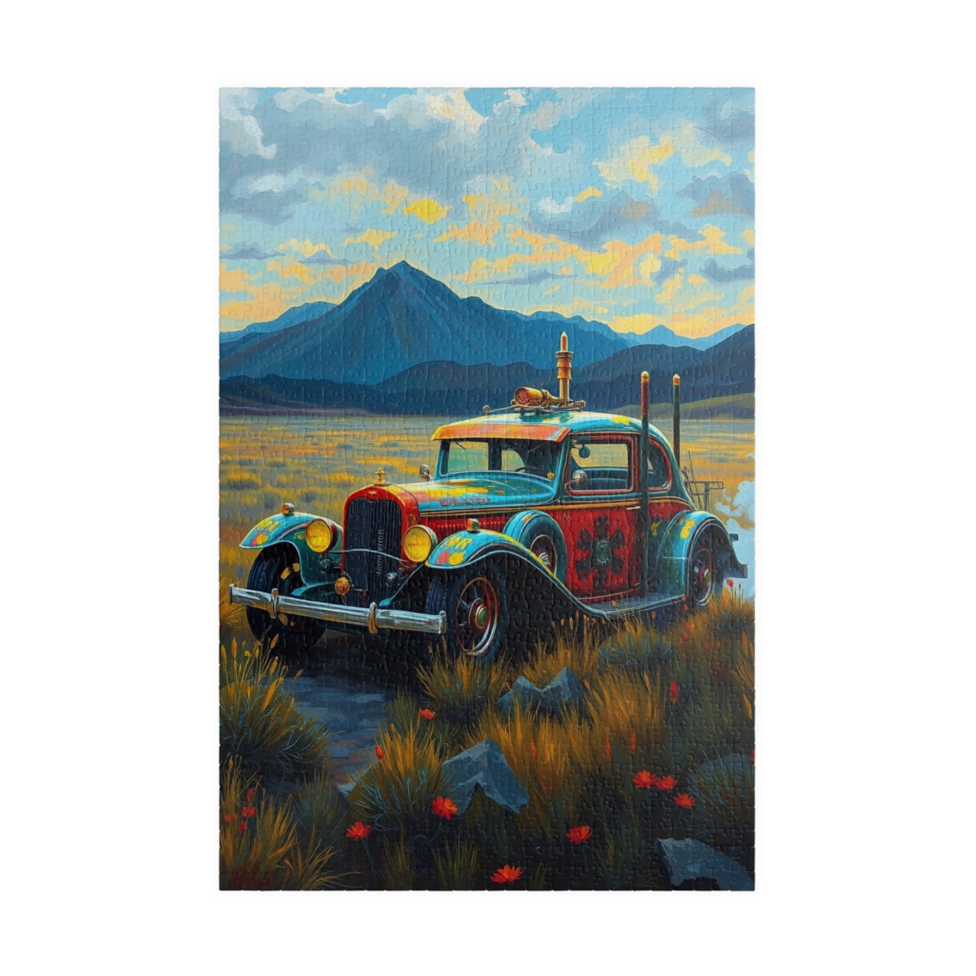 Vintage Steampunk Car Puzzle, Nostalgic Jigsaw Game for Adults 1014 pcs (Vertical) Puzzle The Puzzle Chest