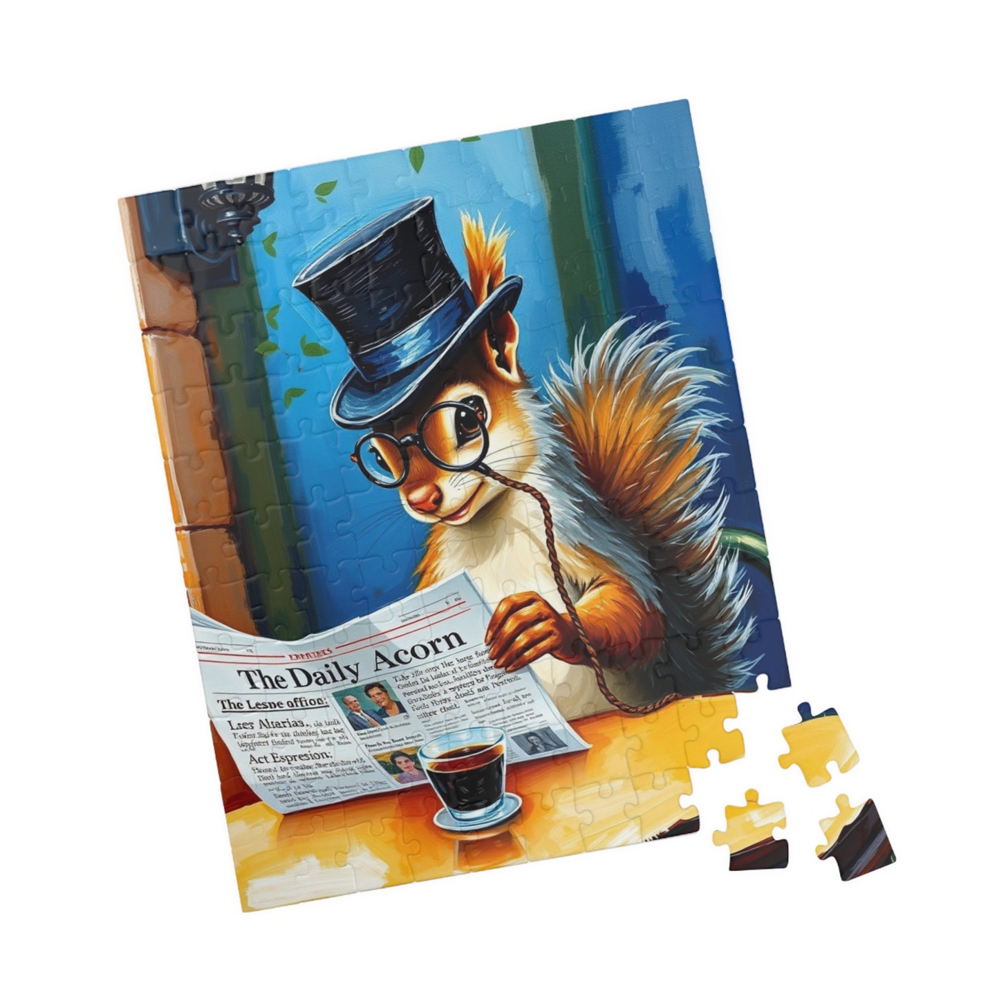 Charming Squirrel Jigsaw Puzzle - Cozy Vibes, Perfect for Family Fun Nights, Gifts, Home Entertainment, Animal Lovers, Puzzle Enthusiasts Puzzle The Puzzle Chest