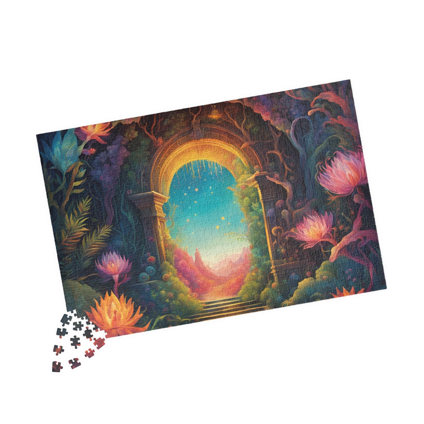 Fantasy Landscape Jigsaw Puzzle, Another World Portal 252 520 1014-Piece, Meditation Activity Stress Relief Game, Puzzle Lover Enthusiast Puzzle The Puzzle Chest