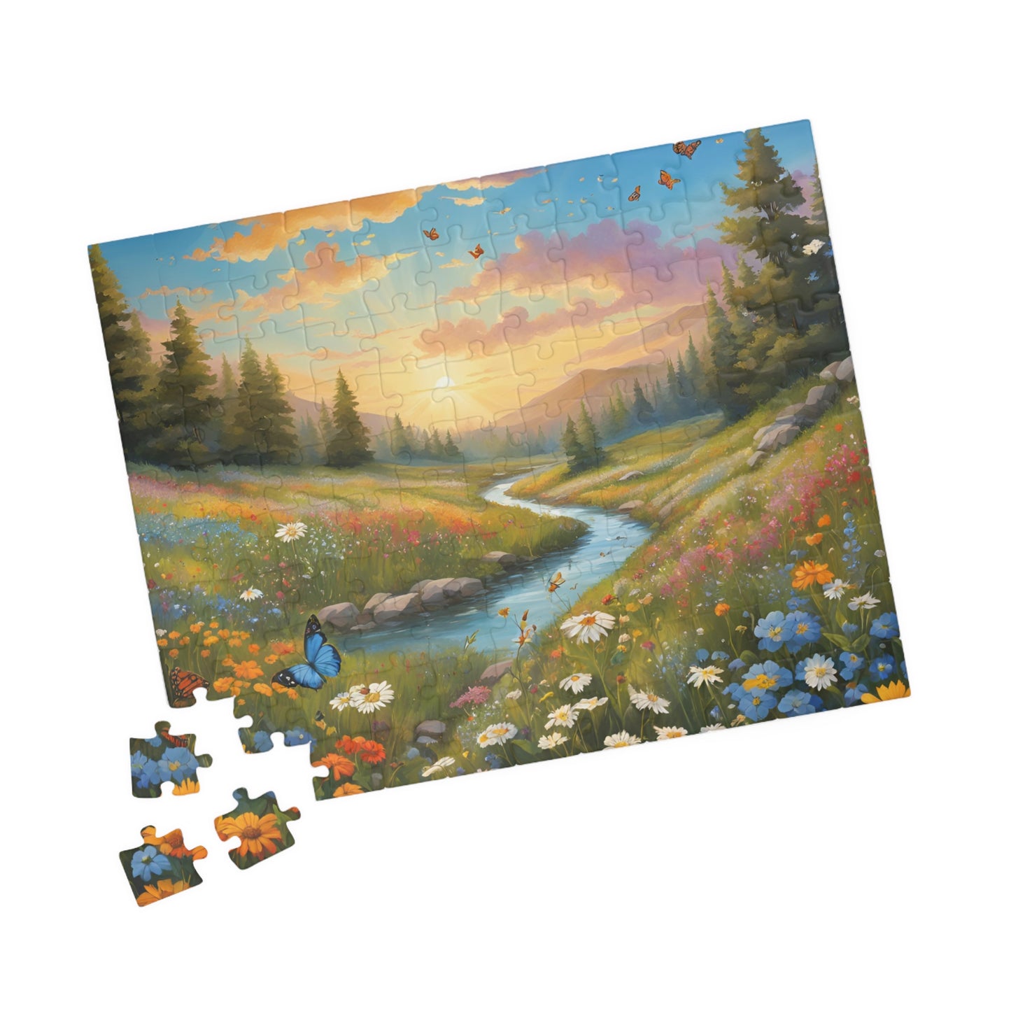 Serene Nature Puzzle - 110, 252, 520, 1014-piece, Family Activity, Home Decor, Gift for Nature Lovers, Mindfulness, Challenge Your Puzzle The Puzzle Chest