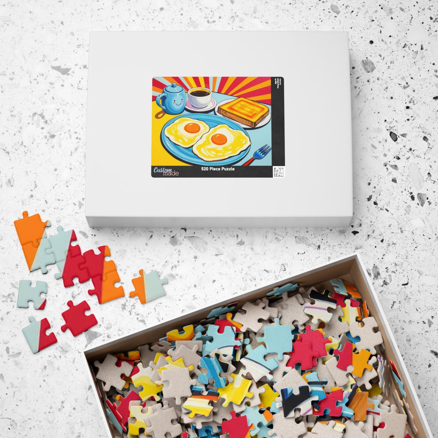 Breakfast Delight Puzzle | Fun Morning Scene Pop Art Jigsaw for Family Game Night, Gift for Food Lovers, Home Entertainment Puzzle The Puzzle Chest