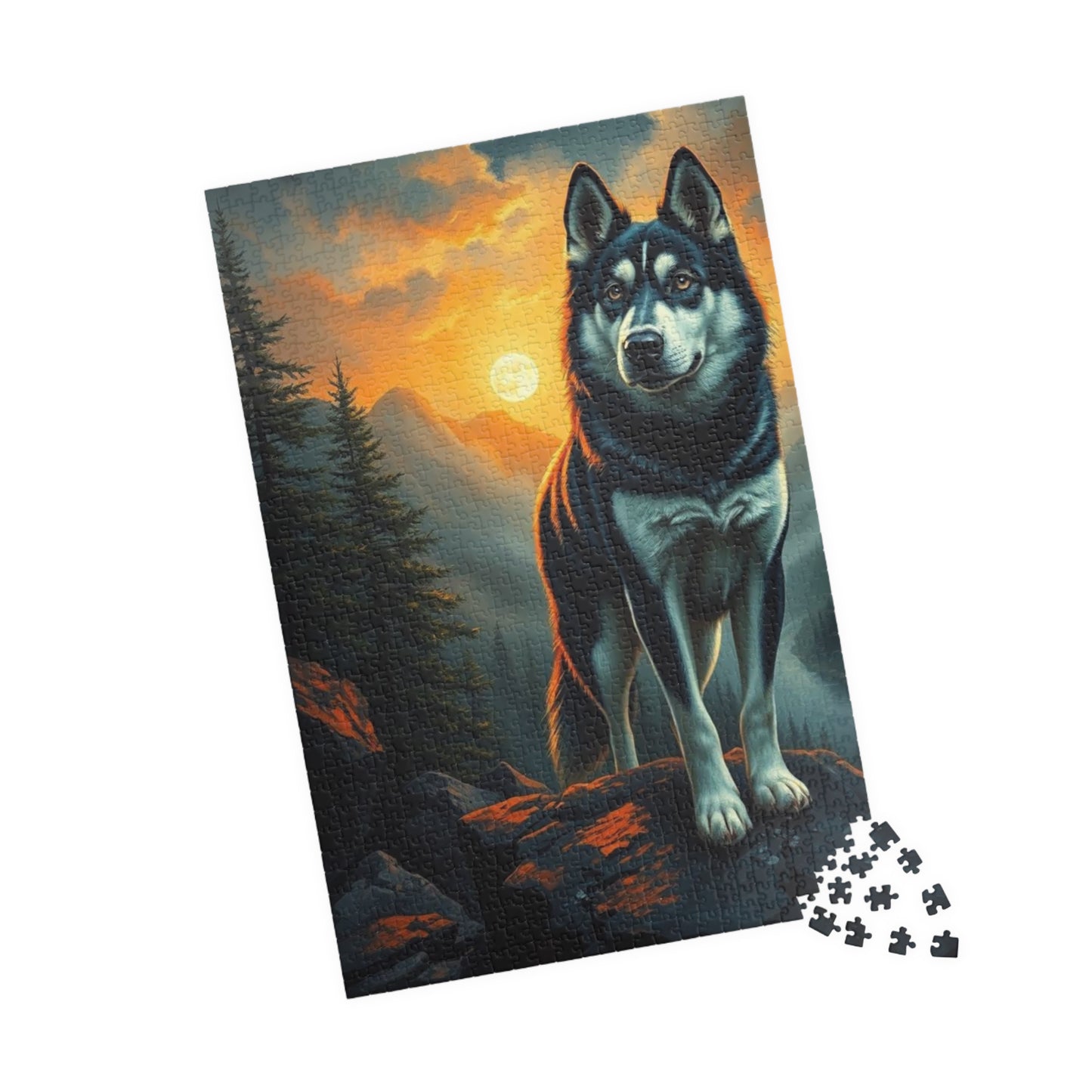 Husky Jigsaw Puzzle for Adults | Dog Lover Gift for Friend Birthday Holiday, Nature Puzzle, Family Activity, Pet Themed Home Entertainment Puzzle The Puzzle Chest