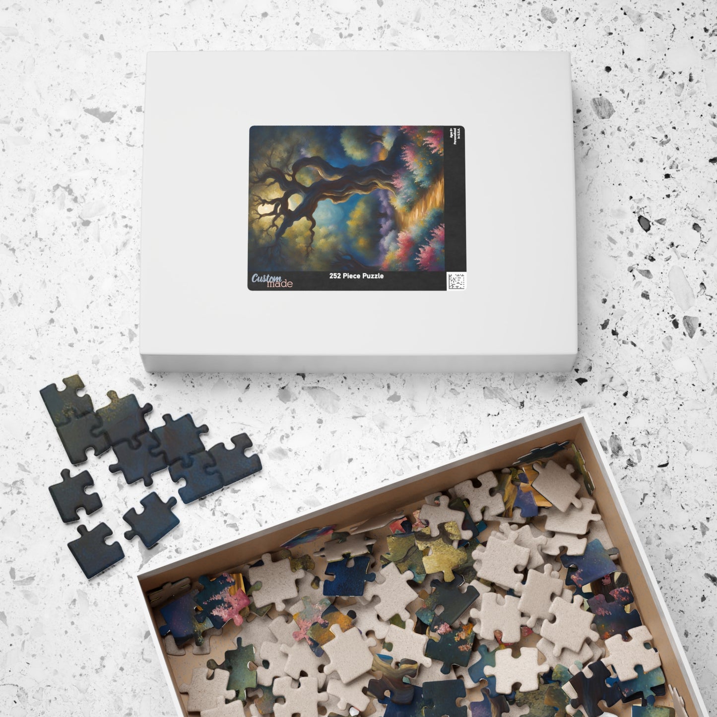 Garden of Gethsemane Olive Trees Jigsaw Puzzle, Religious Theme Faith-Based Tabletop Game, Meditation Activity, Stress Relief, Unique Gift Puzzle The Puzzle Chest