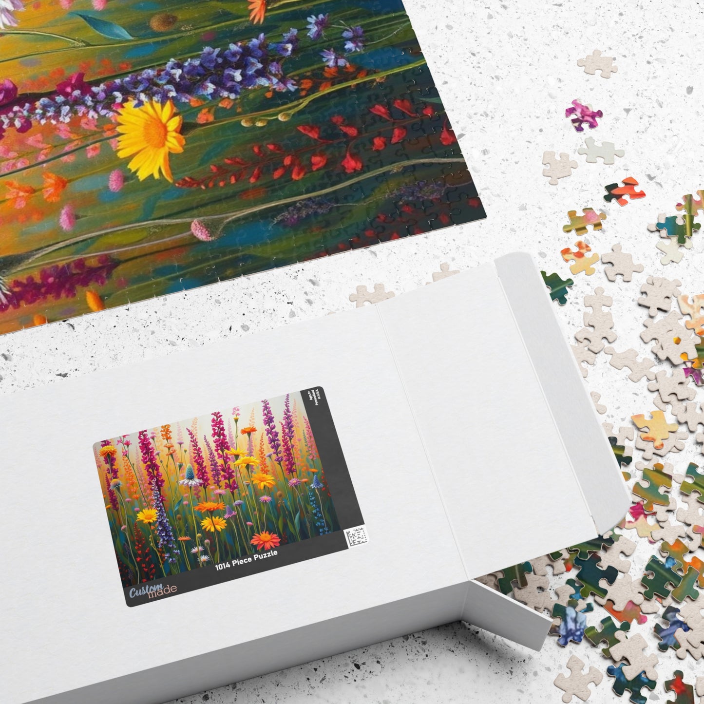 Floral Serenity Puzzle, Jigsaw Puzzle Game for Home Entertainment, Gift for Nature Lovers, Family Night, Mindfulness Activity, Brain Teaser Puzzle The Puzzle Chest