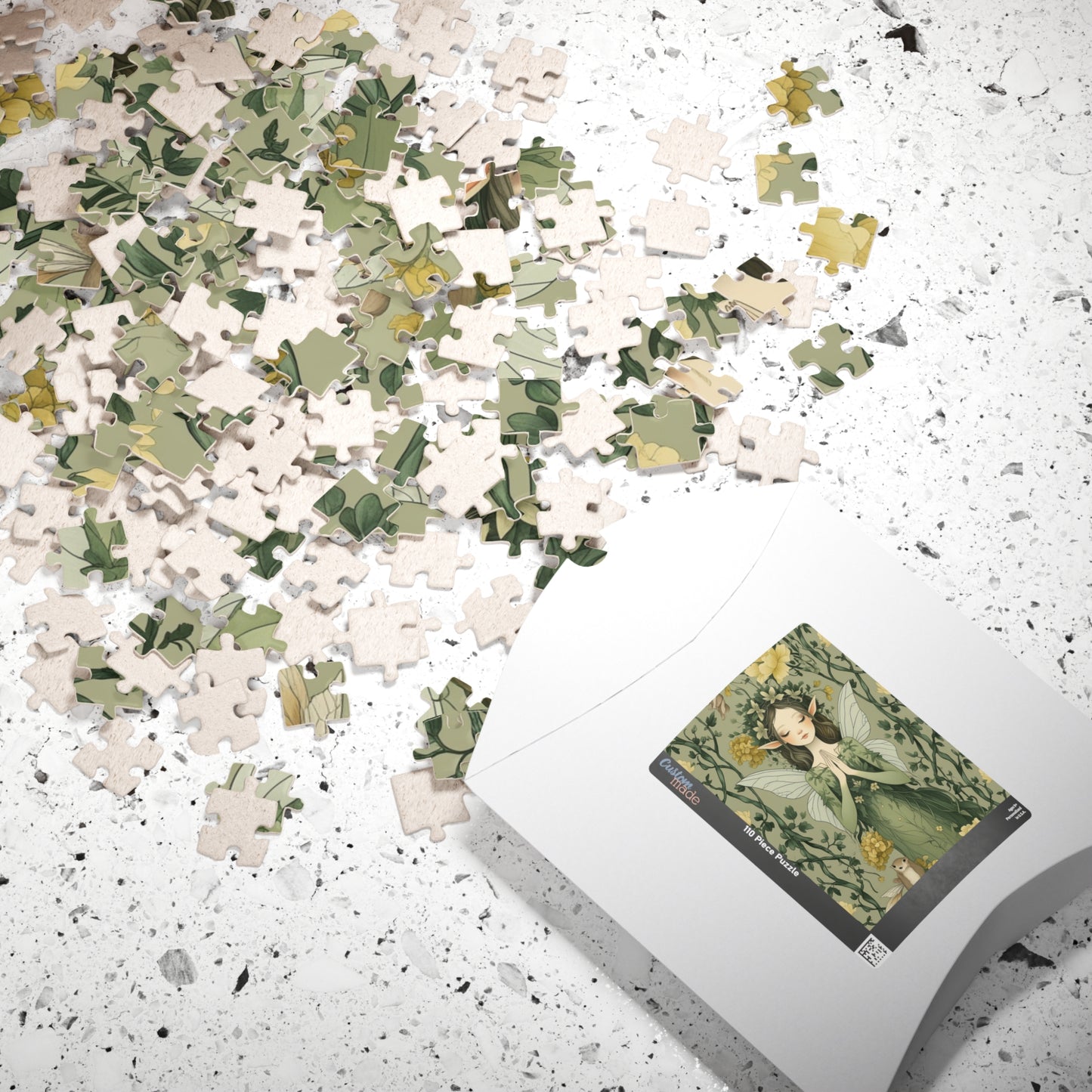Delicate Fairy Vintage Jigsaw Puzzle Game with Cascading Flowers, Best for Gifting on Birthday, Puzzle Lover, Stress Relief Leisure Activity Puzzle The Puzzle Chest