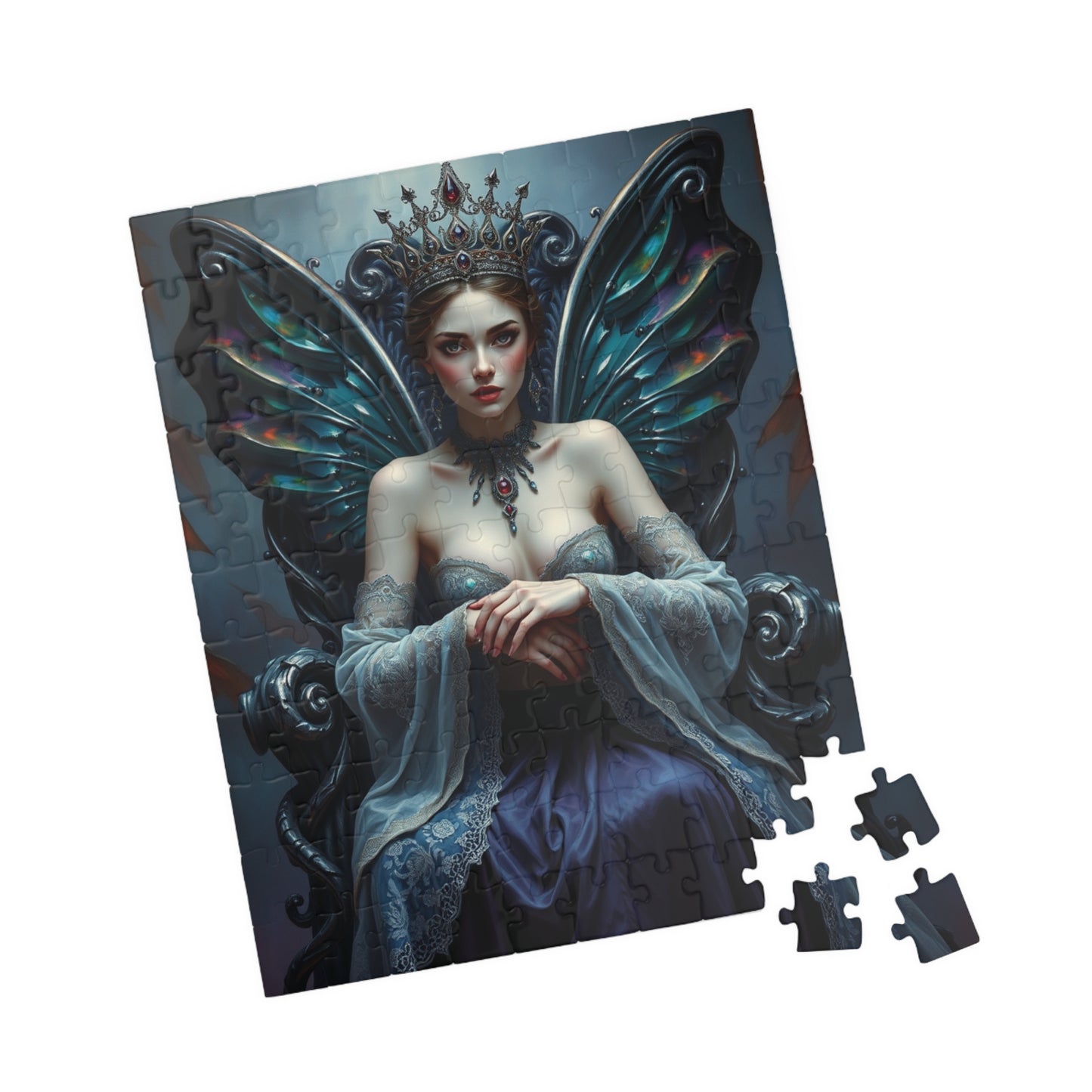 Gothic Fairy Queen Jigsaw Puzzle, Mystical Dark Fantasy Tabletop Game 110-1014 Pieces for Adult Puzzle Lovers, Halloween Holiday Gift Idea Puzzle The Puzzle Chest