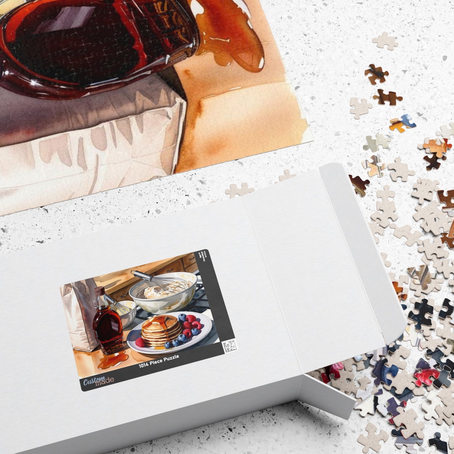 Pancake Breakfast Puzzle, Kitchen Counter Foodie Jigsaw Game, Culinary Cooking Theme, Fun Family Activity, Food Lover Gift Puzzle The Puzzle Chest