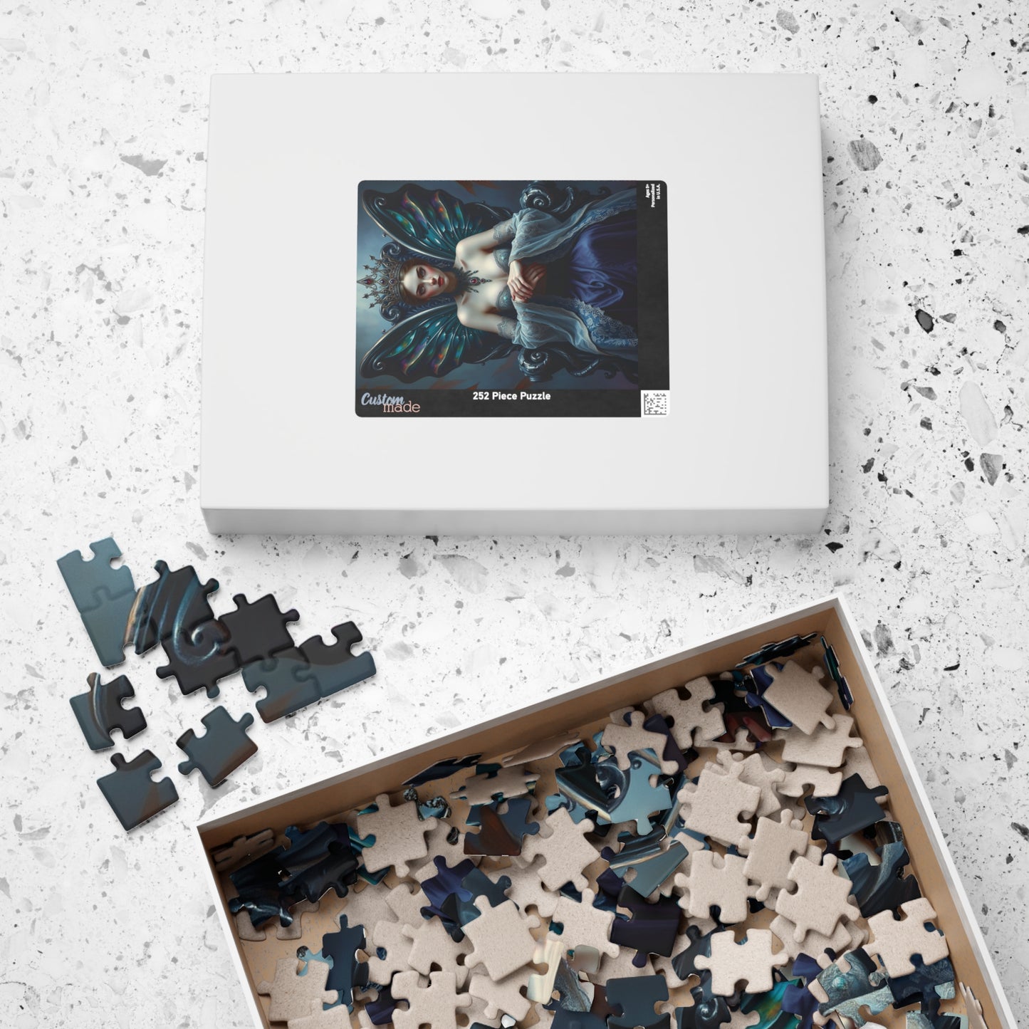 Gothic Fairy Queen Jigsaw Puzzle, Mystical Dark Fantasy Tabletop Game 110-1014 Pieces for Adult Puzzle Lovers, Halloween Holiday Gift Idea Puzzle The Puzzle Chest