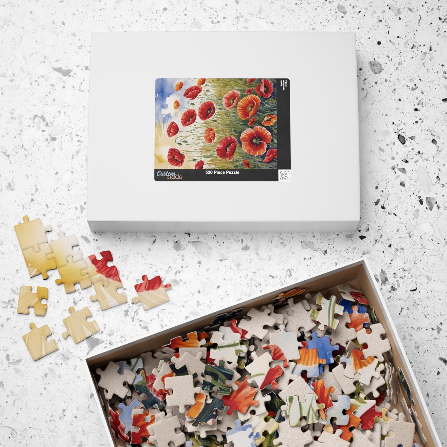 Poppy Field Jigsaw Puzzle, Impressionist Style Summer 110-1014 Piece Tabletop Game, Mindfulness Birthday Holiday Gift for Friends Puzzle The Puzzle Chest