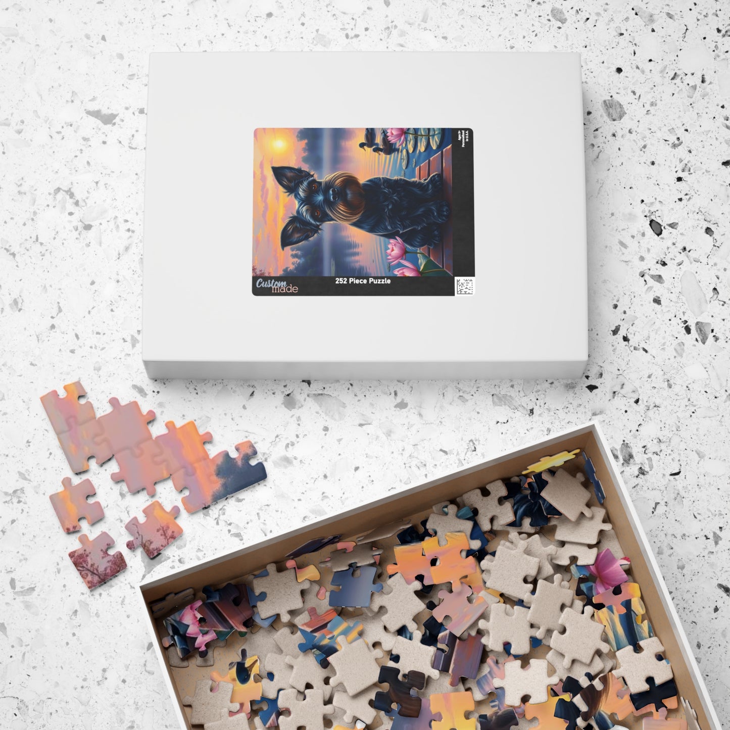Charming Dog Jigsaw Puzzle - Miniature Schnauzer, Animal Lovers Gift for Pet Owner, Family Game Night, Creative Home Entertainment Puzzle The Puzzle Chest