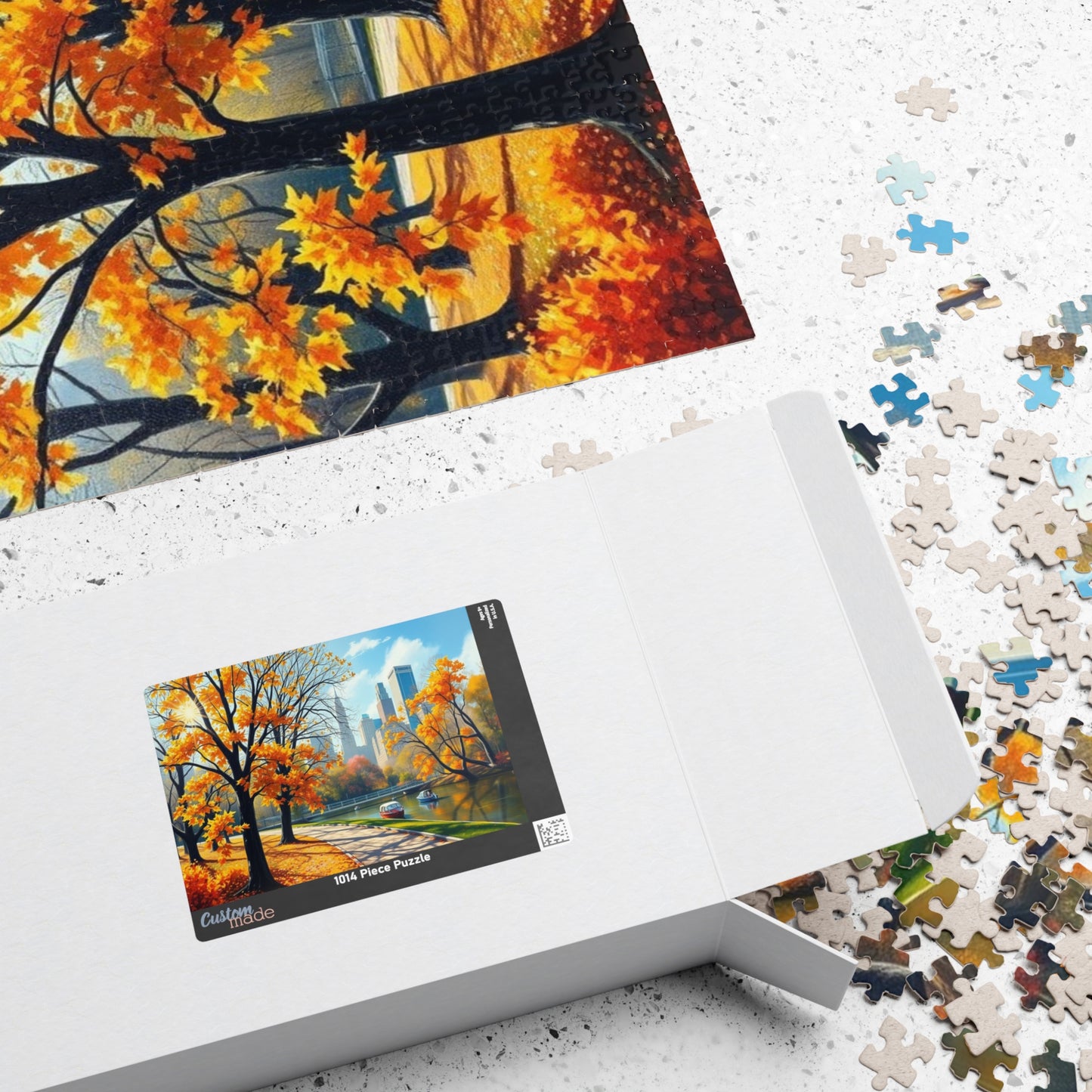 Central Park Autumn Landscape Puzzle, Nature Themed Jigsaw Game, Mindfulness Activity, Family Game Night, Puzzle Lover Gift Brain Teaser Puzzle The Puzzle Chest