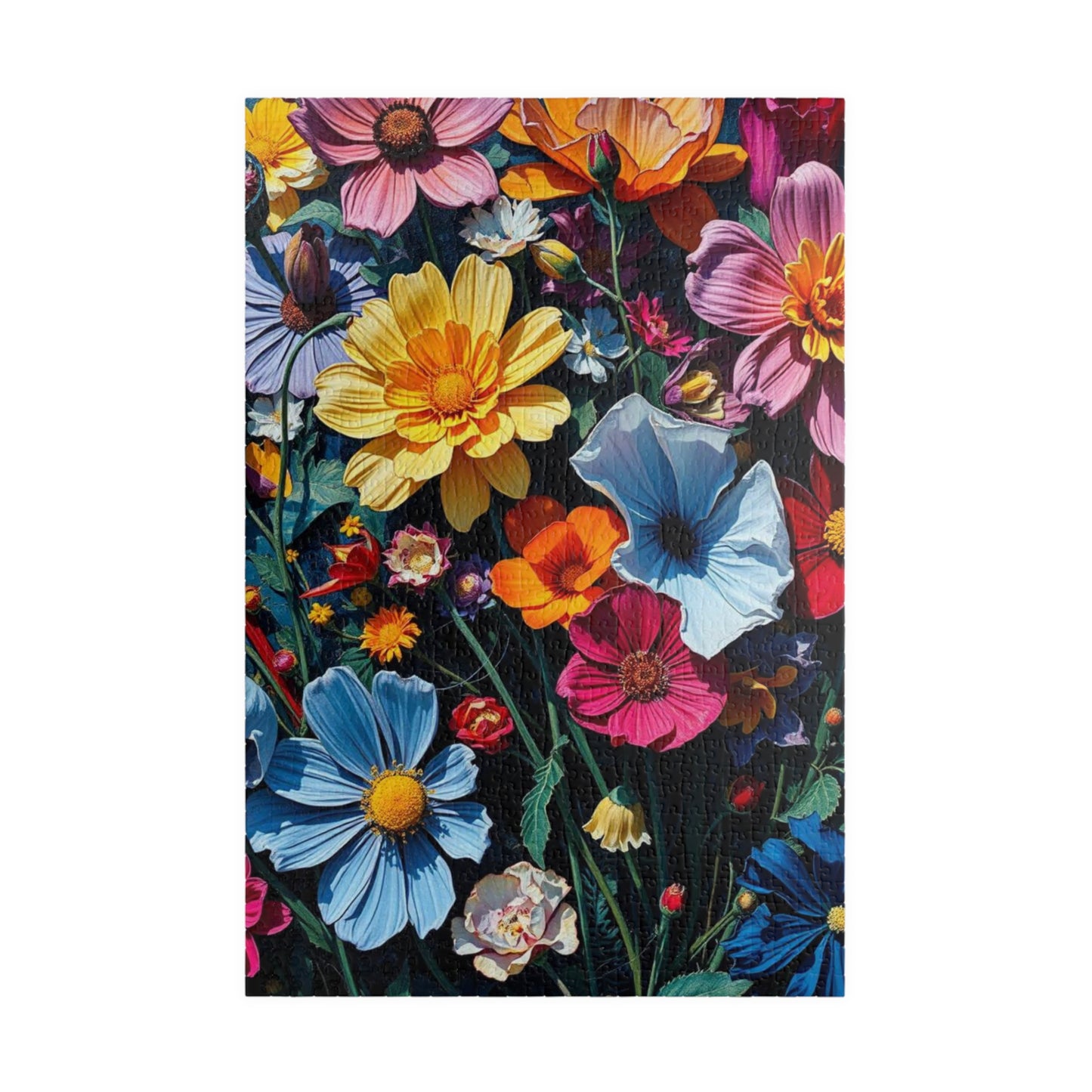 Floral Jigsaw Puzzle, Colorful Flower Game, Friend Gift for Garden Lover, Family Game Night, Home Entertainment Brain Teaser 1014 pcs (Vertical) Puzzle The Puzzle Chest