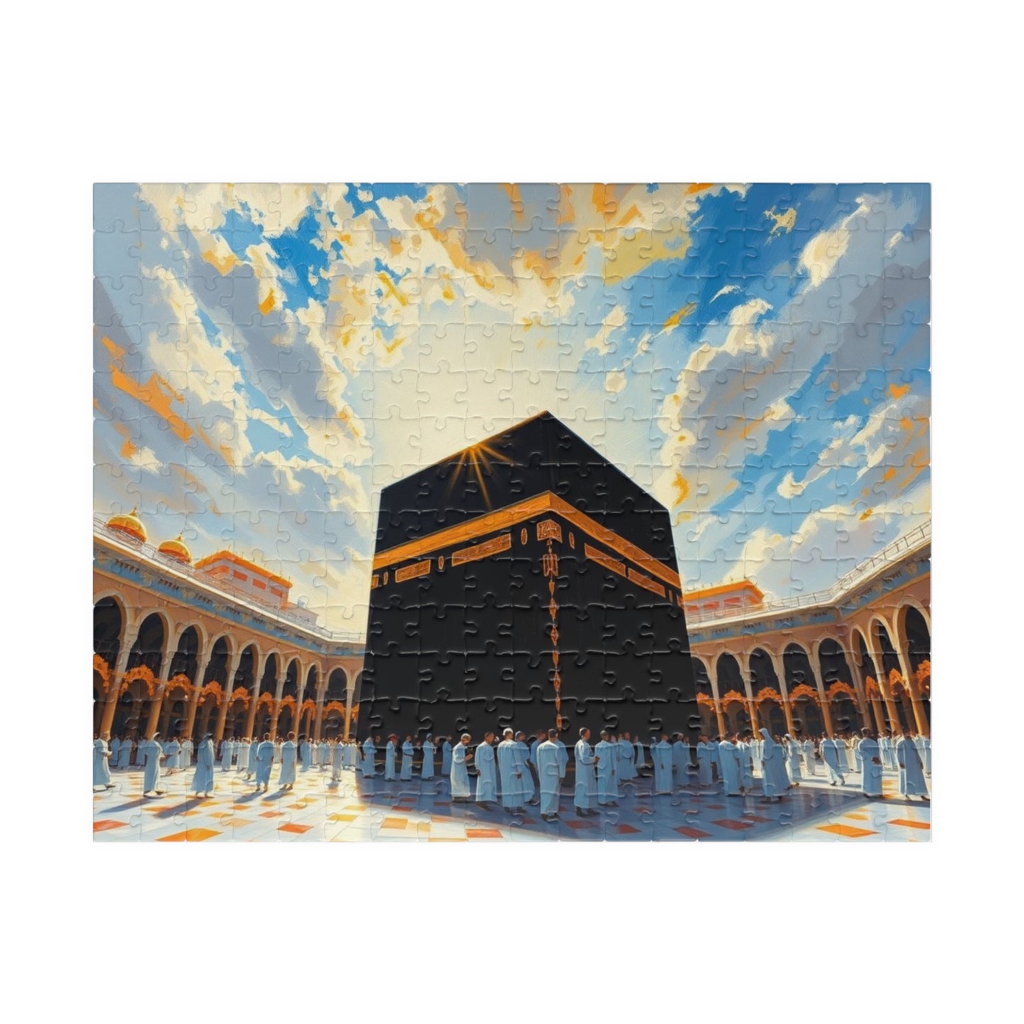 The Holy Kaaba in Mecca Puzzle, Famous Historical Religious Landmark, Islamic Faith-Based Jigsaw, Ramadan Eid Gift for Muslim Game Night 252 pcs (Horizontal) Puzzle The Puzzle Chest