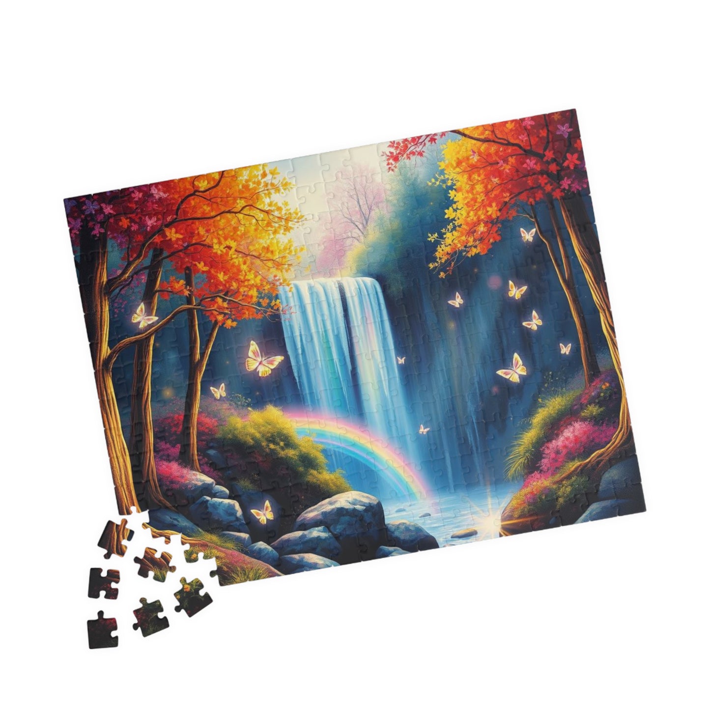 Serene Waterfall Puzzle, Nature Themed Jigsaw Puzzle for Adults, 110-1014 Piece, Family Game Night, Gift for Nature Lover Puzzle The Puzzle Chest