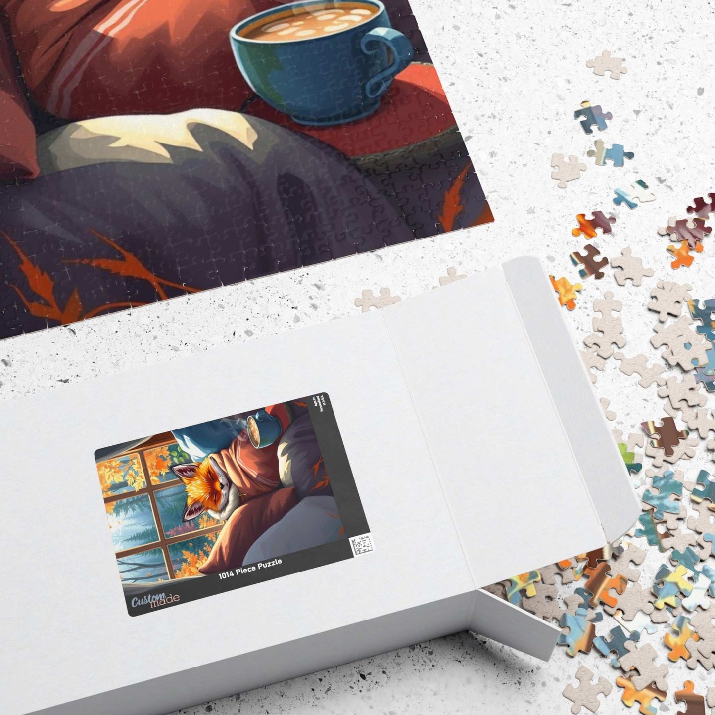 Cozy Fox Puzzle | 110, 252, 520, 1014-Piece Jigsaw Game for Adults | Perfect Gift for Animal Lovers, Family Game Night, Indoor Fun Puzzle The Puzzle Chest