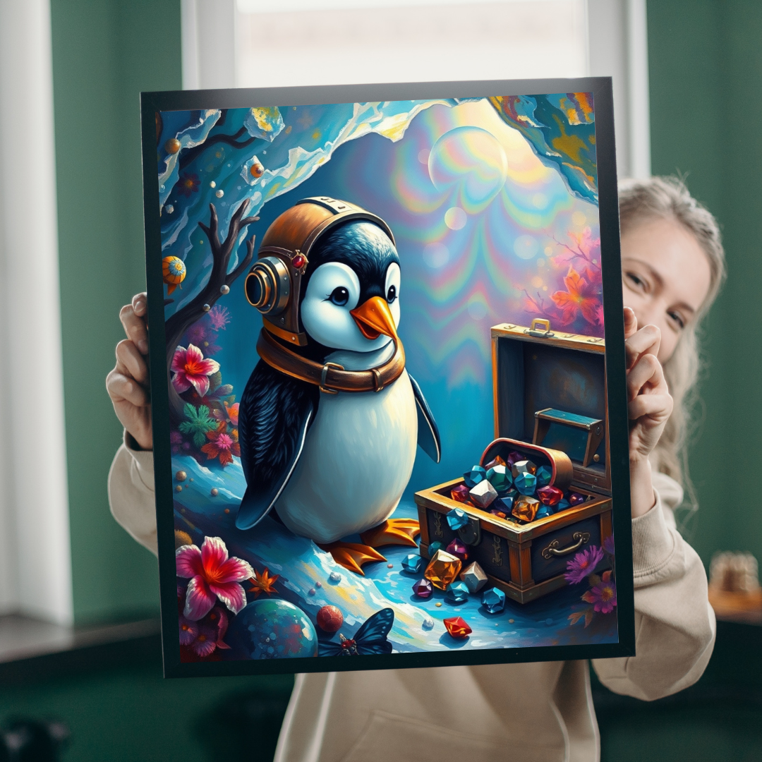 Whimsical Penguin Treasure Jigsaw Puzzle (110, 252, 520-piece) Puzzle The Puzzle Chest