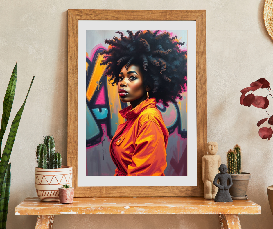 Colorful Afro Woman Puzzle Jigsaw Game - 110, 252, 520, 1014-piece | Perfect For Family Fun, Unique Gifts, Art Lovers, Puzzle Enthusiasts Puzzle The Puzzle Chest