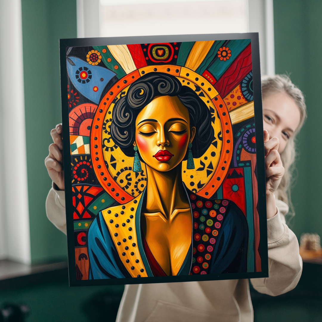 Artistic Black Woman Puzzle, Colorful Meditation Art Jigsaw, Puzzle Gift for Friend, Family Game Nights, Mindfulness Activity Puzzle The Puzzle Chest