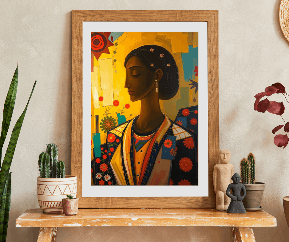 Beautiful Woman Art Puzzle, Afrocentric Jigsaw Game for Adults, Black Art Lover Gift for Friends, Mindful Activity, Mental Exercise Puzzle The Puzzle Chest