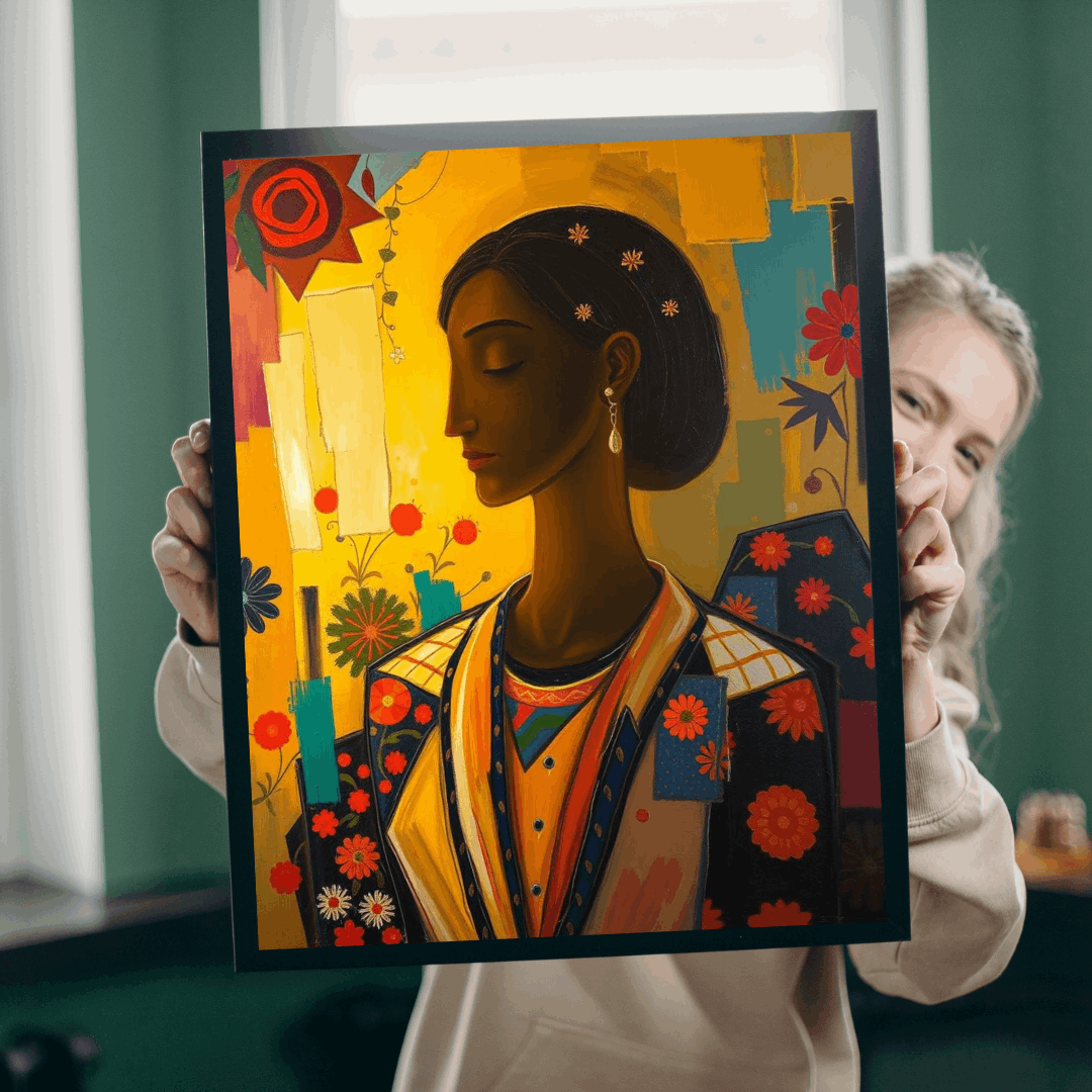 Beautiful Woman Art Puzzle, Afrocentric Jigsaw Game for Adults, Black Art Lover Gift for Friends, Mindful Activity, Mental Exercise Puzzle The Puzzle Chest