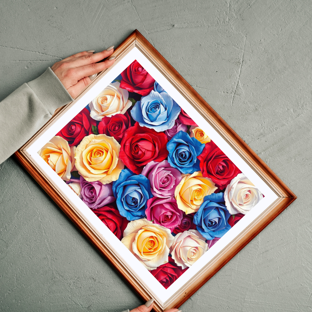 Beautiful Floral Rose Puzzle 1000 Piece Jigsaw Puzzle for Adults Perfect Gift for Family Bonding, Game Night, Flower Lovers, Mental Exercise Puzzle The Puzzle Chest